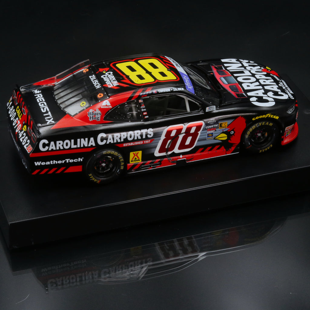 Connor Zilisch 2025 Carolina Carports Dover Motor Speedway Race Win 1:24 Diecast Autographed