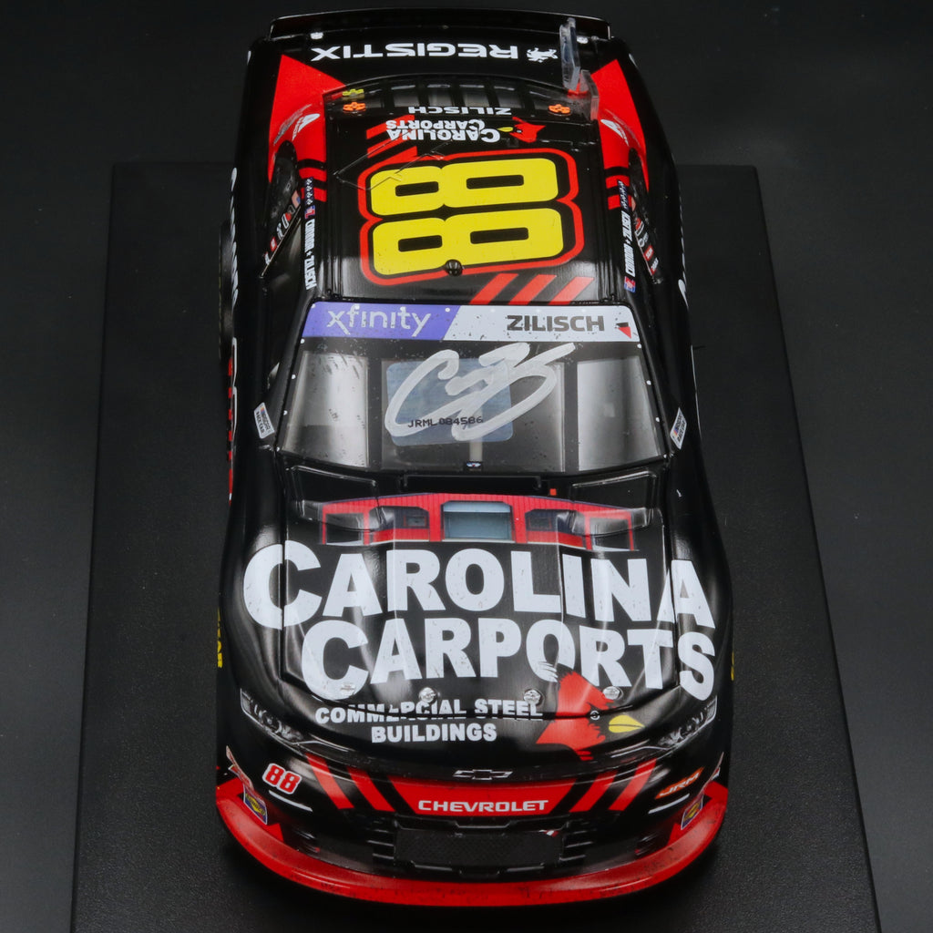 Connor Zilisch 2025 Carolina Carports Dover Motor Speedway Race Win 1:24 Diecast Autographed