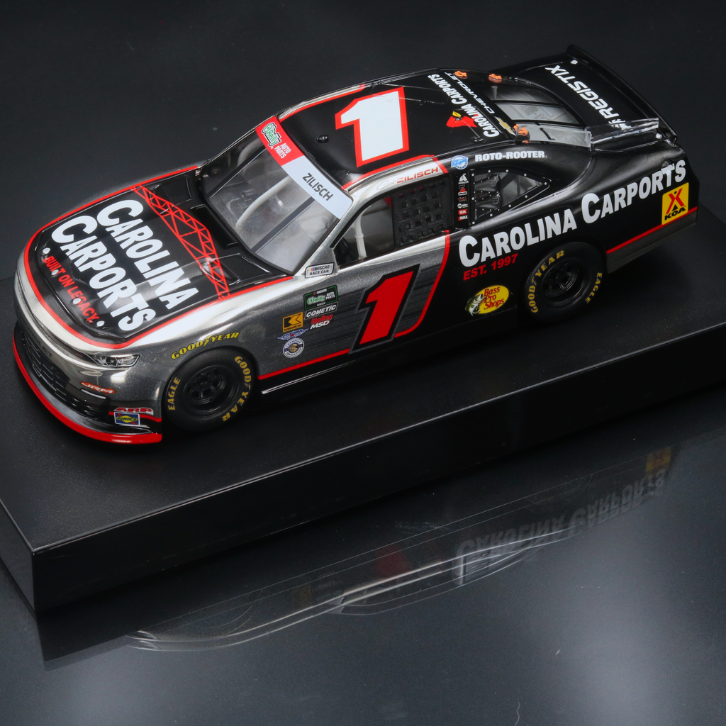 Connor Zilisch 2026 Carolina Carports Color Chrome 1:24 Diecast