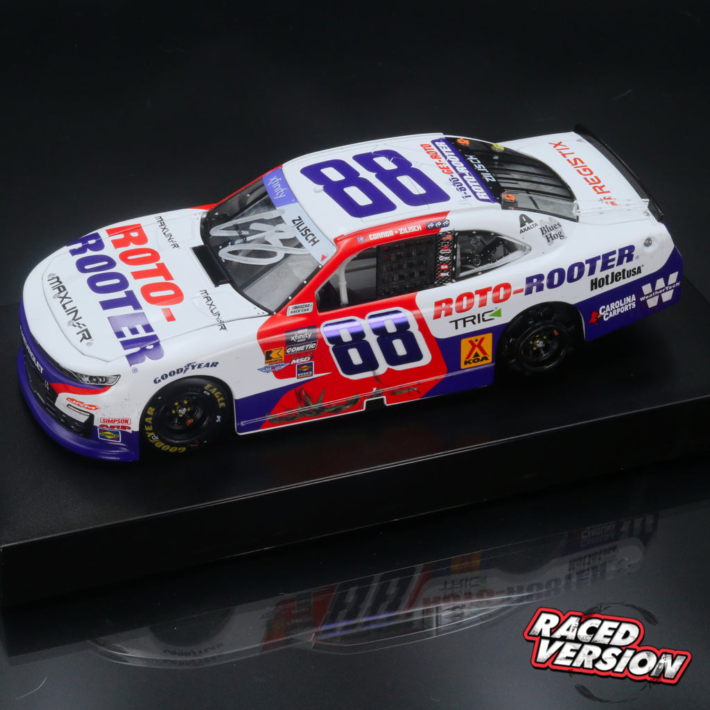 Connor Zilisch 2025 Roto-Rooter Sonoma Raceway Race Win 1:24 Diecast Autographed