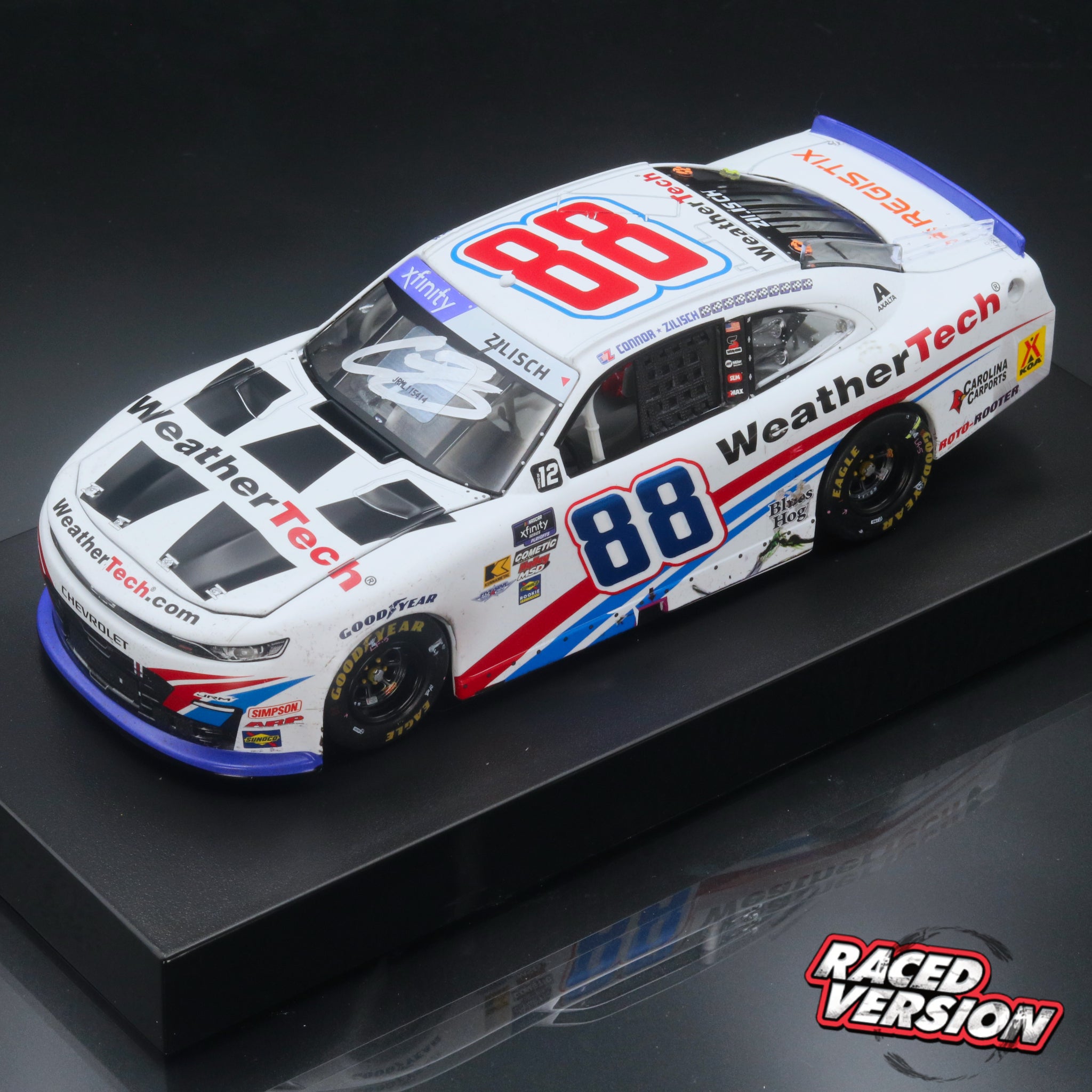 Connor Zilisch 2025 Weathertech Charlotte Motor Speedway Roval Race Win Autographed 1:24 Diecast