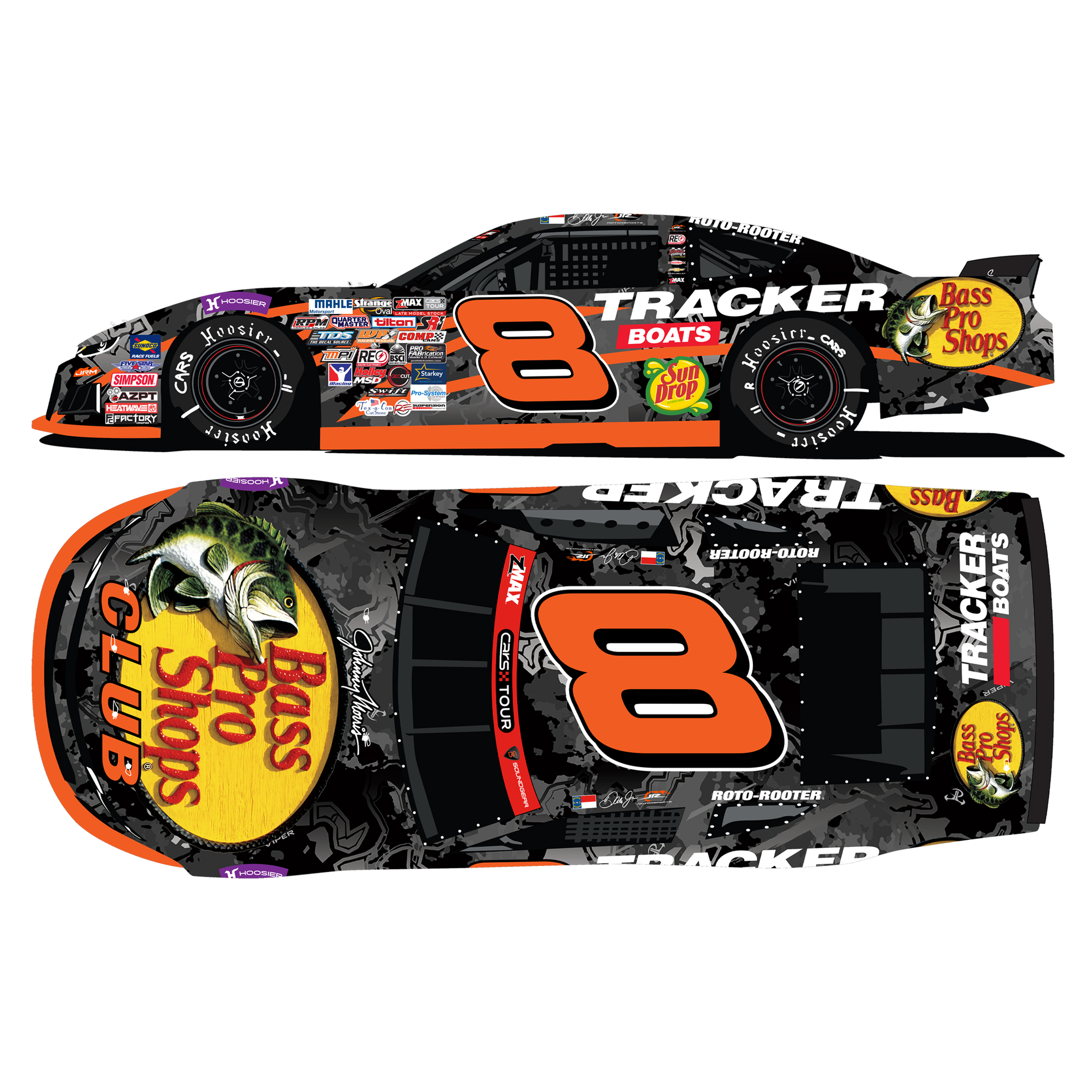 Dale Earnhardt Jr. 2026 Bass Pro Shops / Tracker Boats Late Model 1:24 Diecast