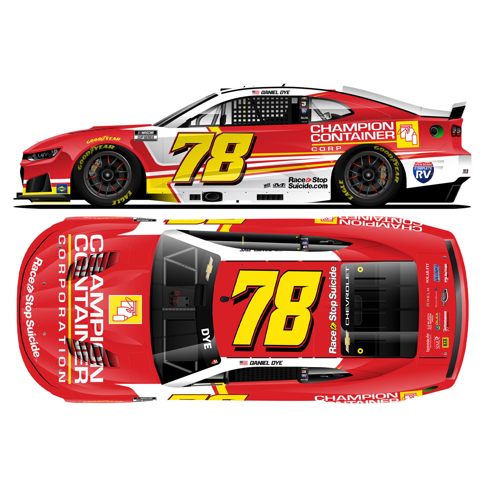 Daniel Dye 2026 Champion Container 1:64 Diecast