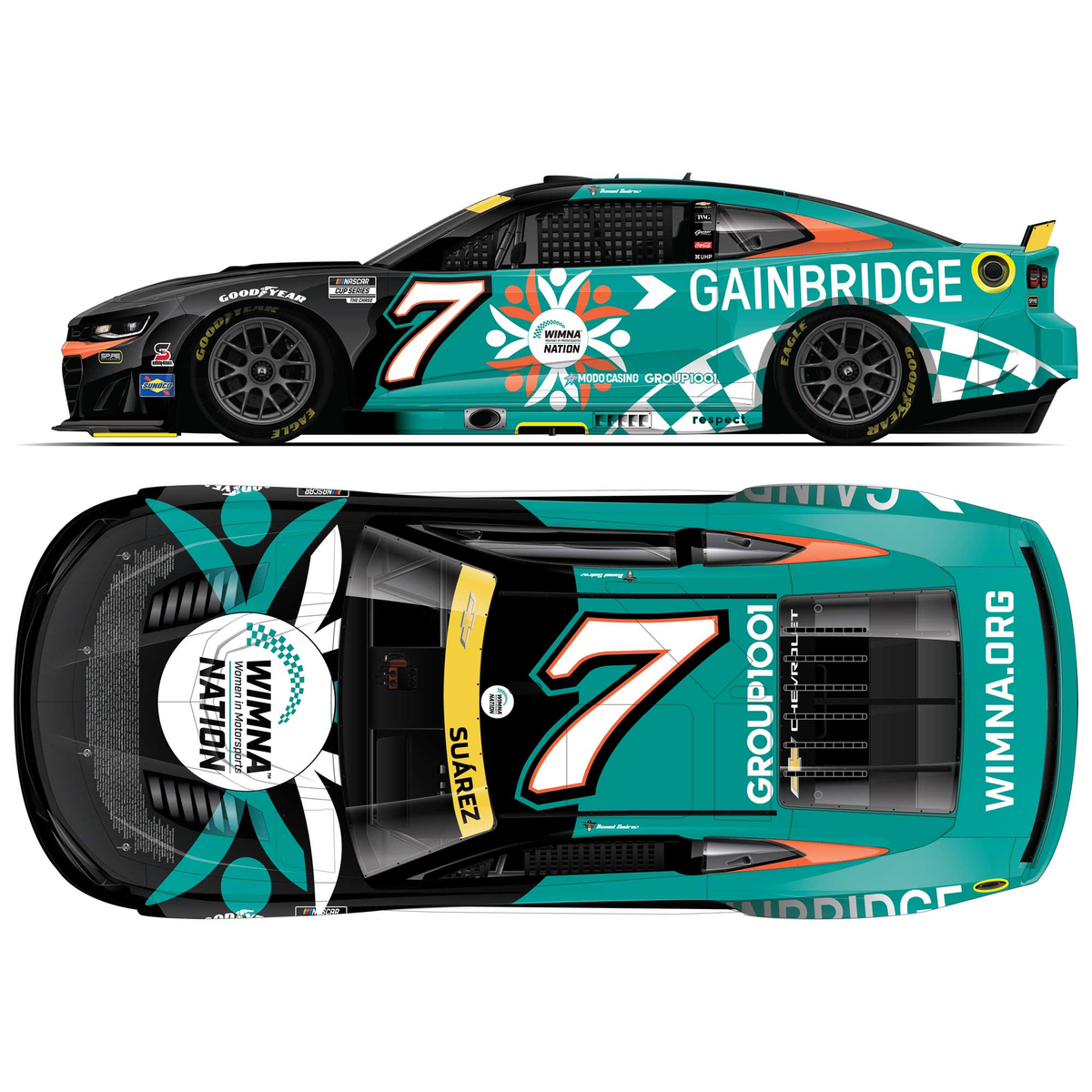 Daniel Suárez 2026 Women in Motorsports Nation 1:64 Diecast