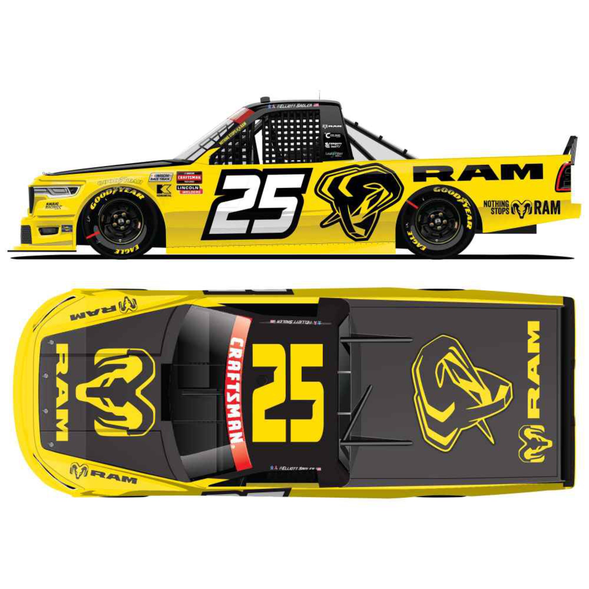Elliott Sadler 2026 Ram Trucks 1:24 Diecast