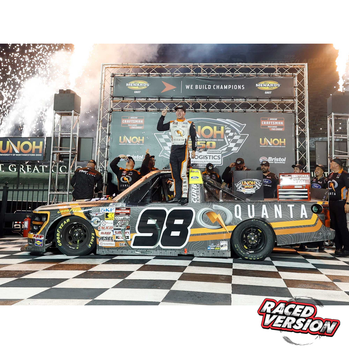Jake Garcia 2026 Quanta Services Bristol Motor Speedway Race Win 1:24 Diecast