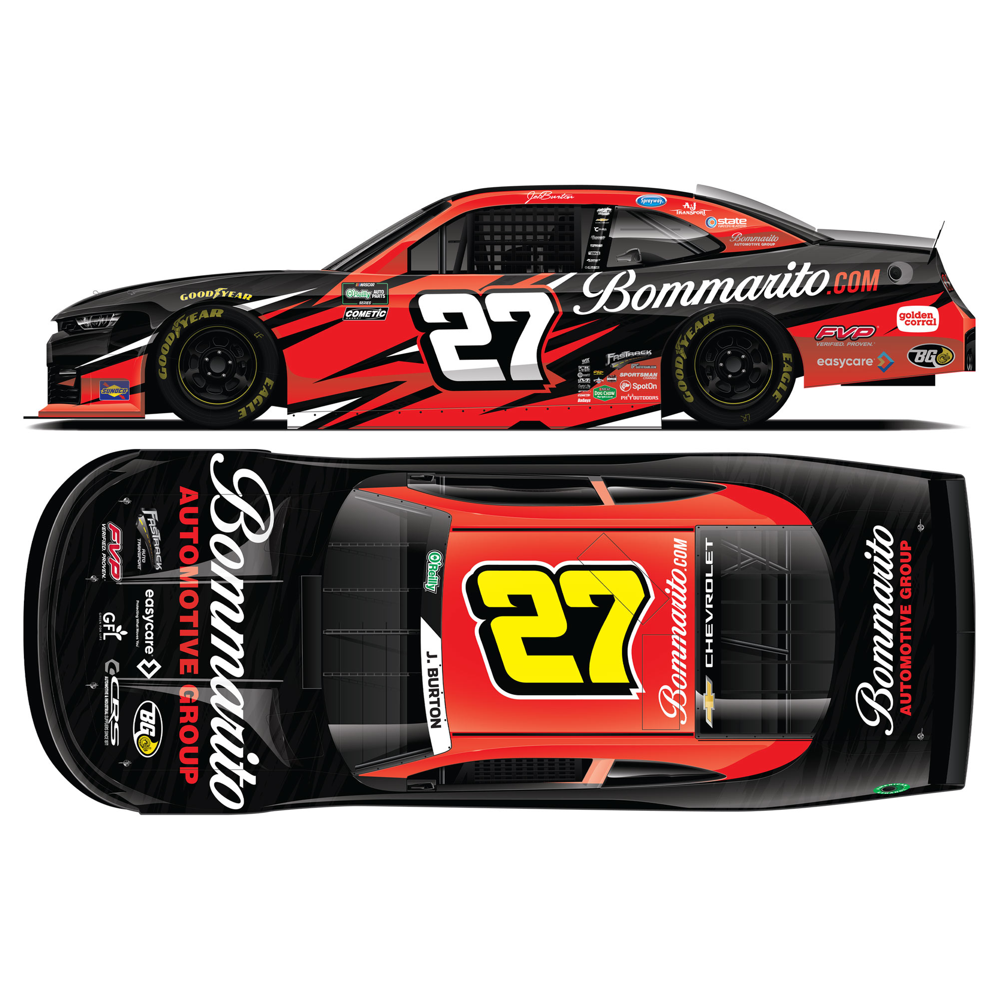 Jeb Burton 2026 Bommarito Automotive Group 1:24 Diecast