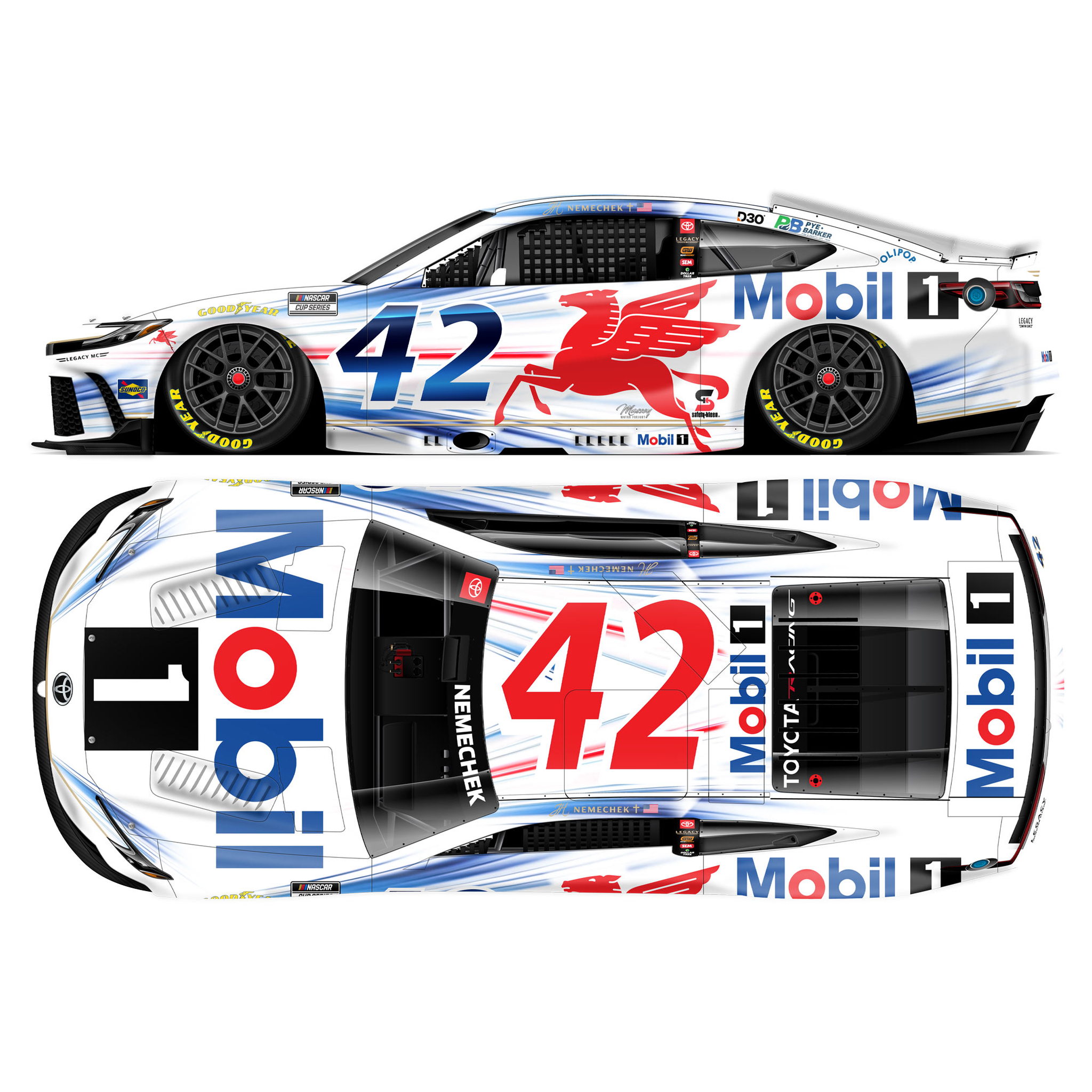 John Hunter Nemechek 2026 Mobil 1 1:24 Diecast