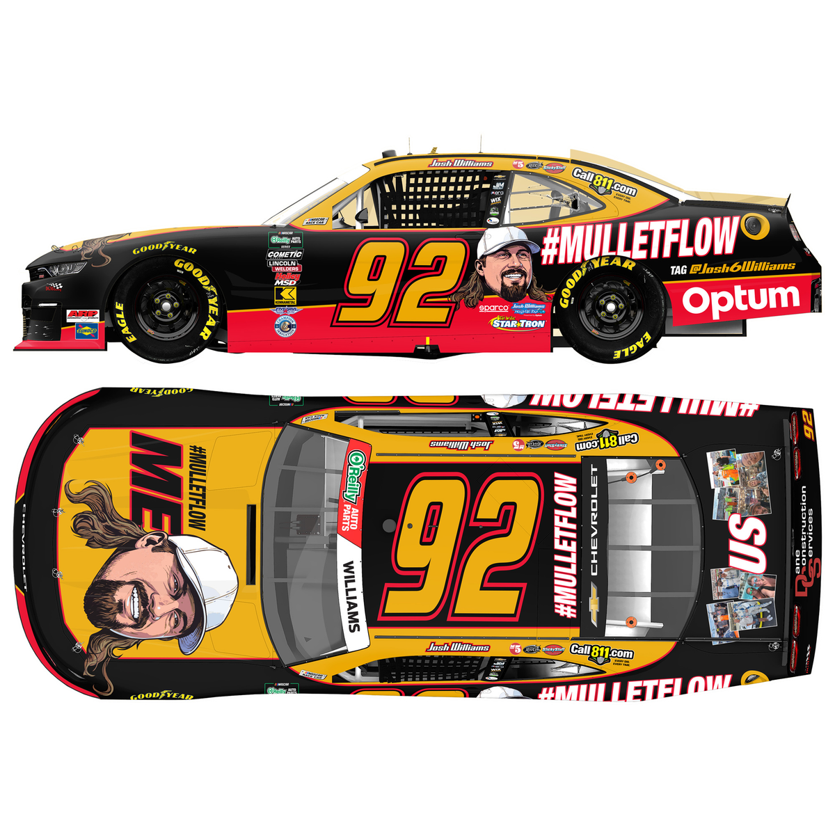 Josh Williams 2026 MulletFlow 1:24 Diecast