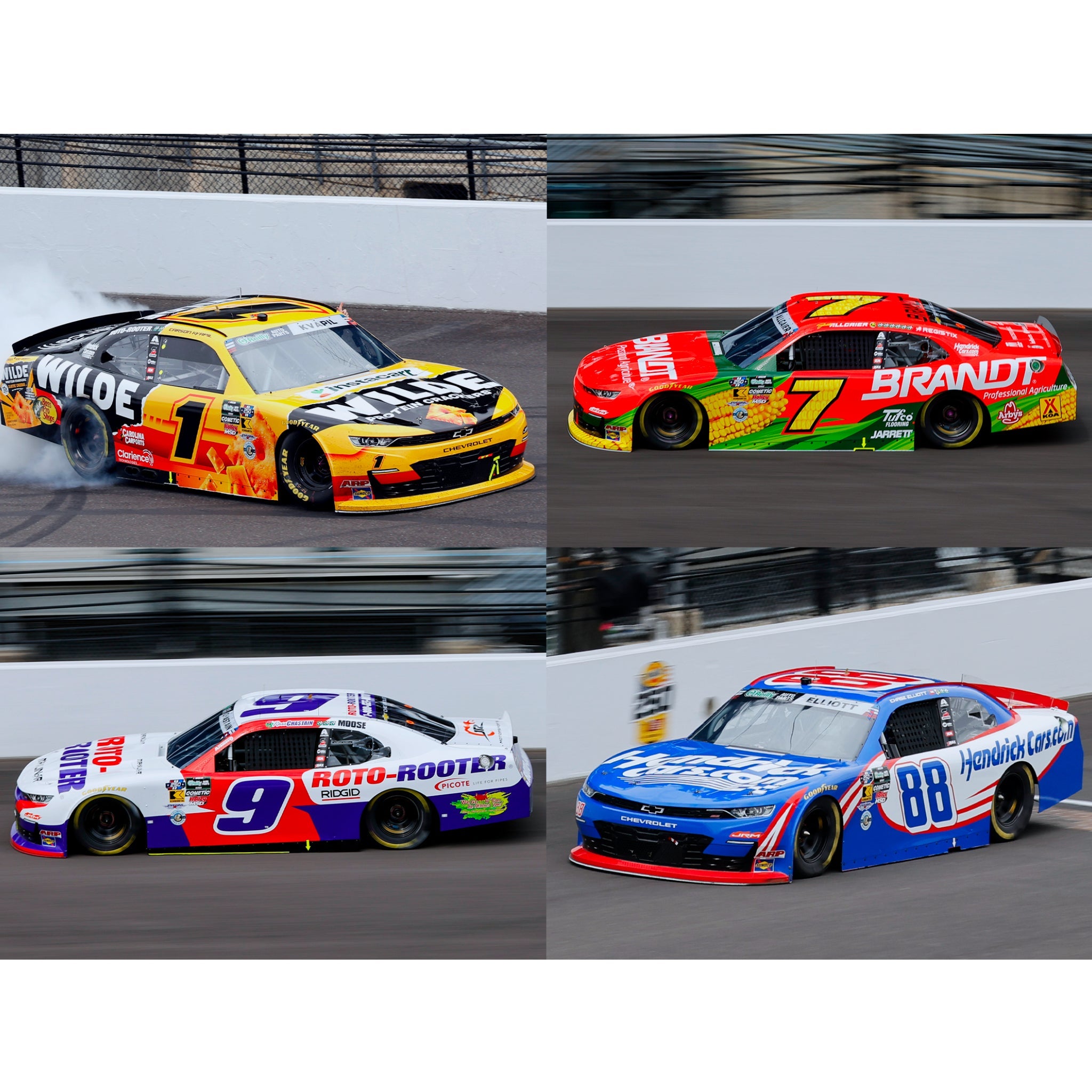 JR Motorsports 2026 Brickyard Sweep 4-Car Set of 1:64 Diecast