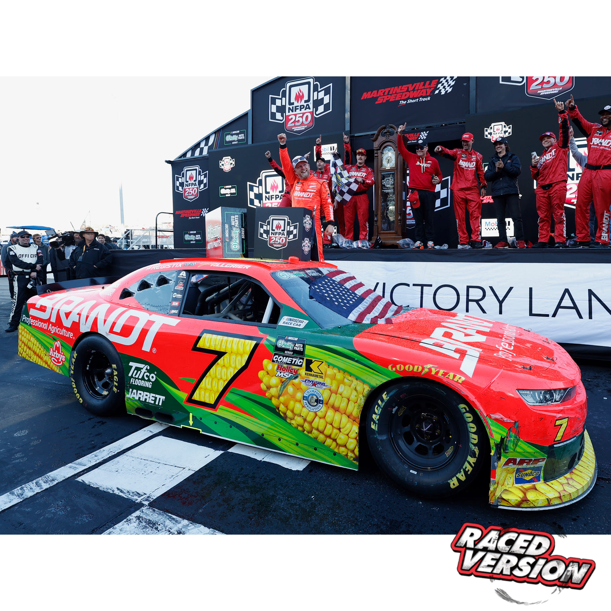 Justin Allgaier 2026 Brandt Martinsville Speedway Race Win 1:24 Diecast