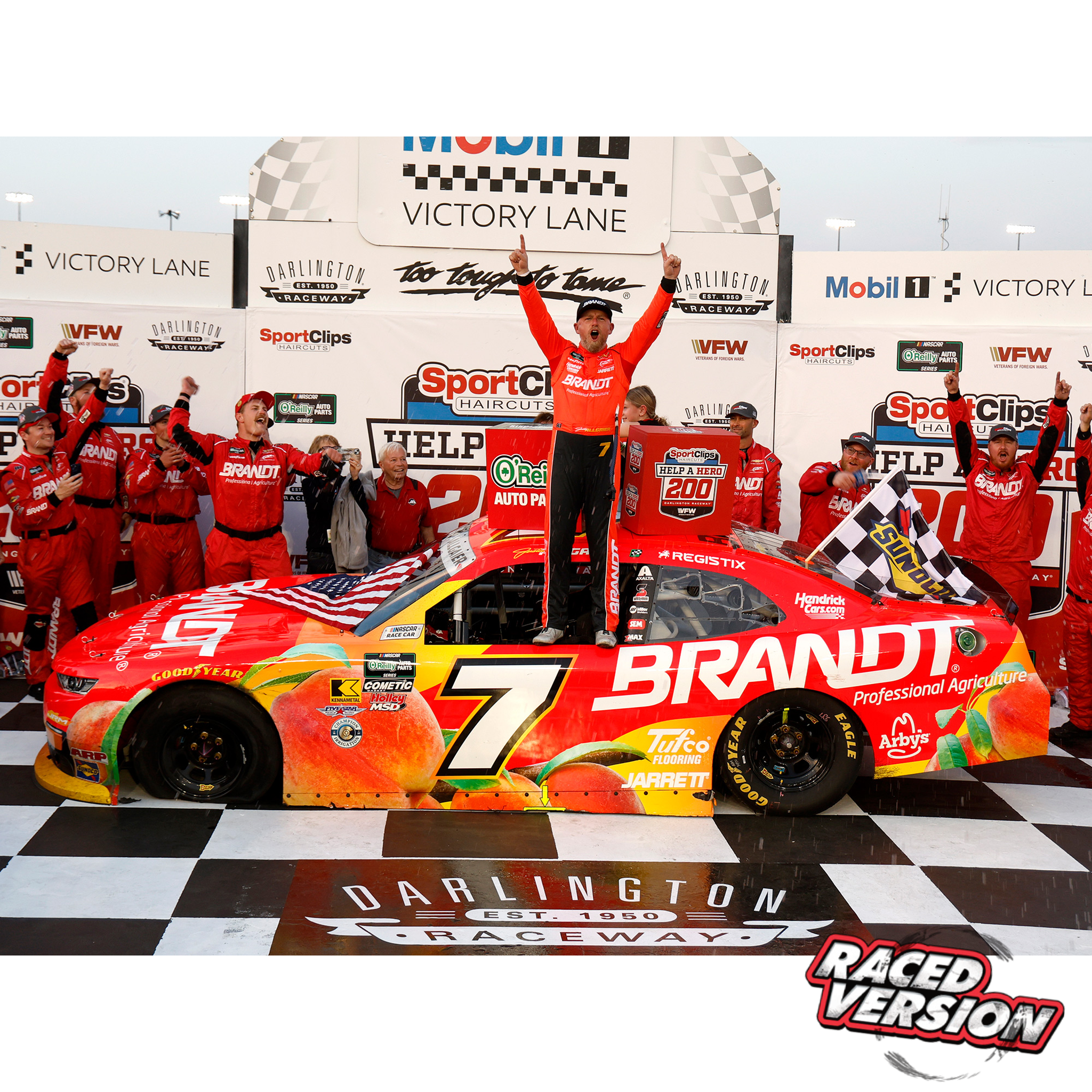 Justin Allgaier 2026 Brandt Darlington Raceway Race Win 1:24 Diecast