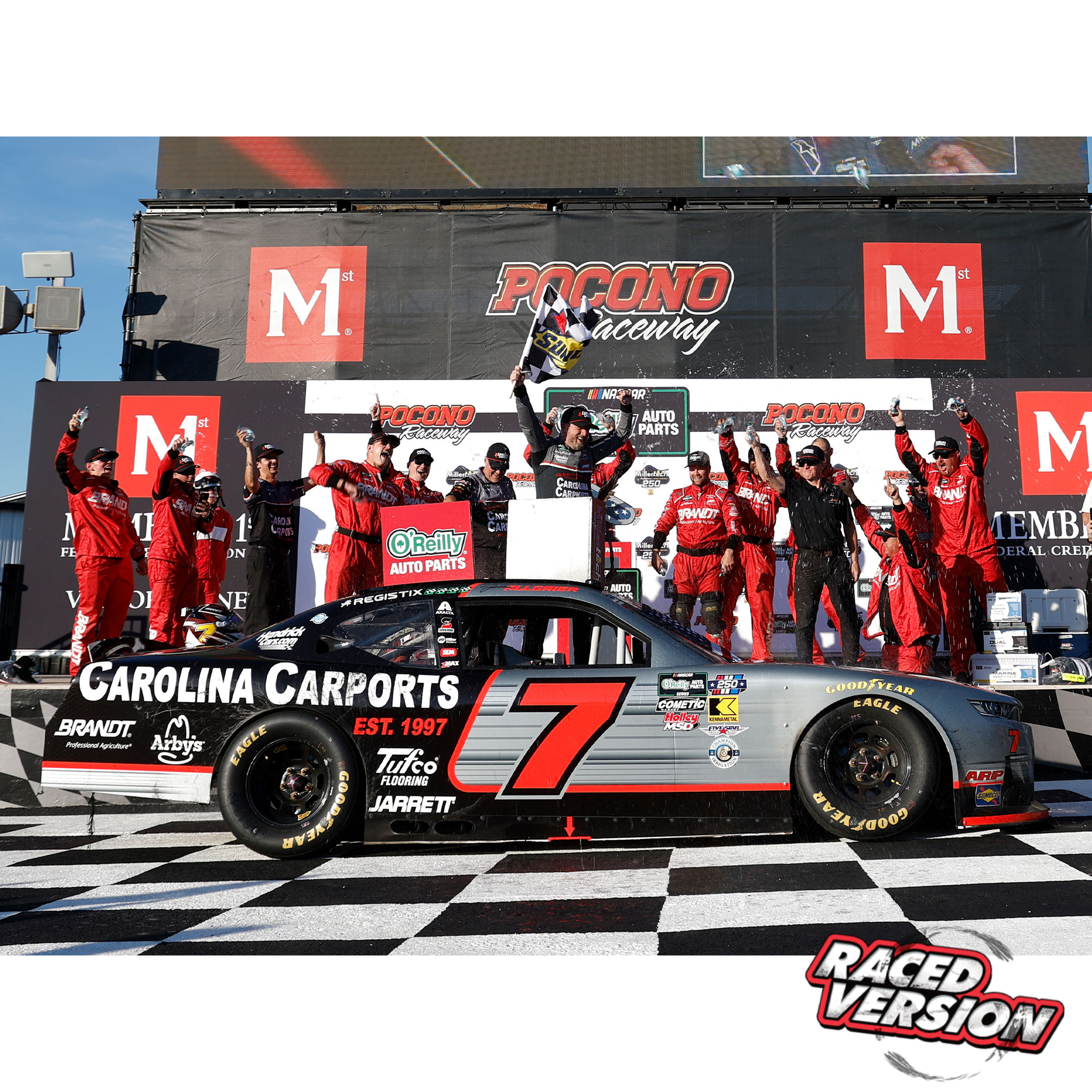 Justin Allgaier 2026 Carolina Carports Pocono Raceway Race Win 1:64 Diecast