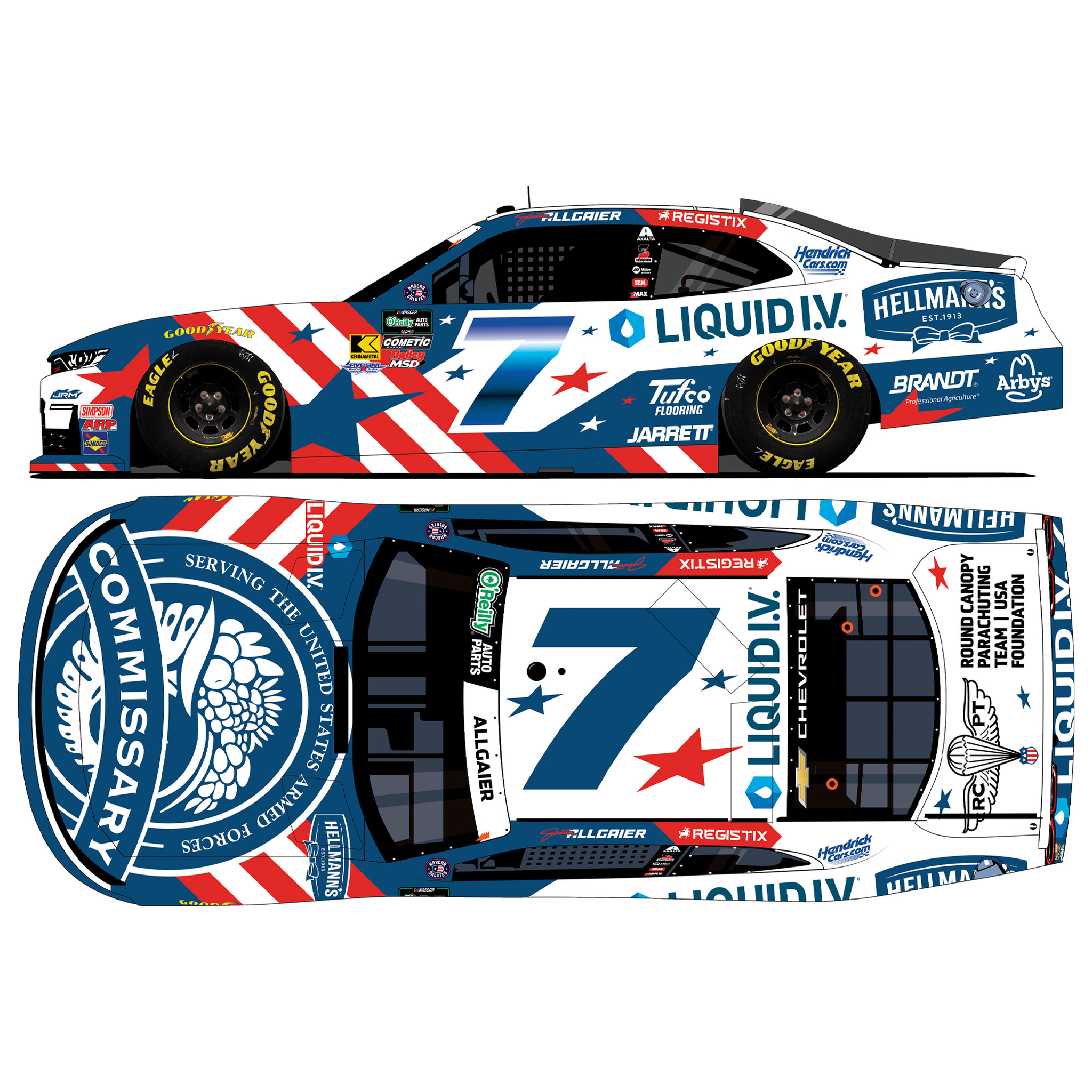 Justin Allgaier 2026 Hellmann's / Liquid I.V. DeCA 1:24 Diecast