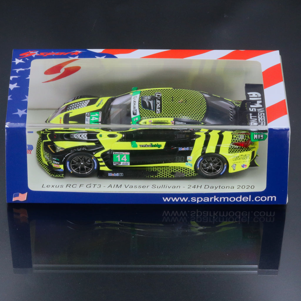 IMSA Lexus RC F GT3 #14 2020 Rolex 24 Hours of Daytona Kyle Busch, Jack Hawksworth, Parker Chase, Michael de Quesada 1:43 Resin
