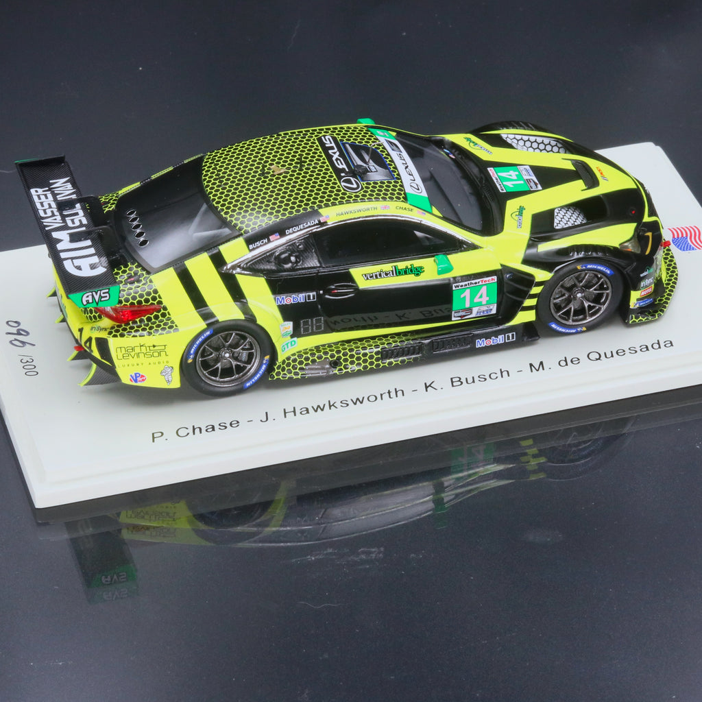 IMSA Lexus RC F GT3 #14 2020 Rolex 24 Hours of Daytona Kyle Busch, Jack Hawksworth, Parker Chase, Michael de Quesada 1:43 Resin