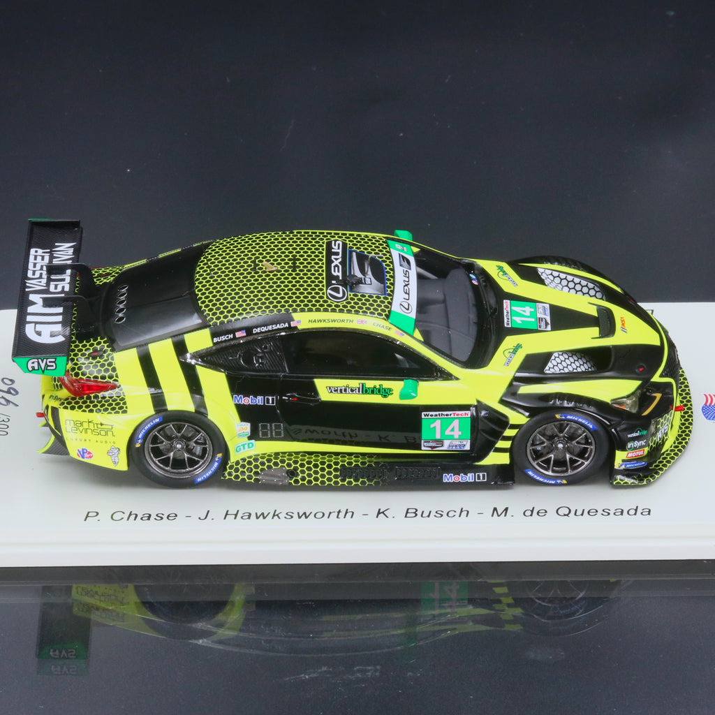 IMSA Lexus RC F GT3 #14 2020 Rolex 24 Hours of Daytona Kyle Busch, Jack Hawksworth, Parker Chase, Michael de Quesada 1:43 Resin
