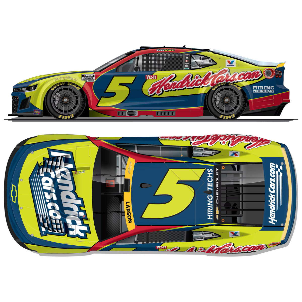 Kyle Larson 2026 HendrickCars.com Kyle Busch Tribute 1:24 Diecast