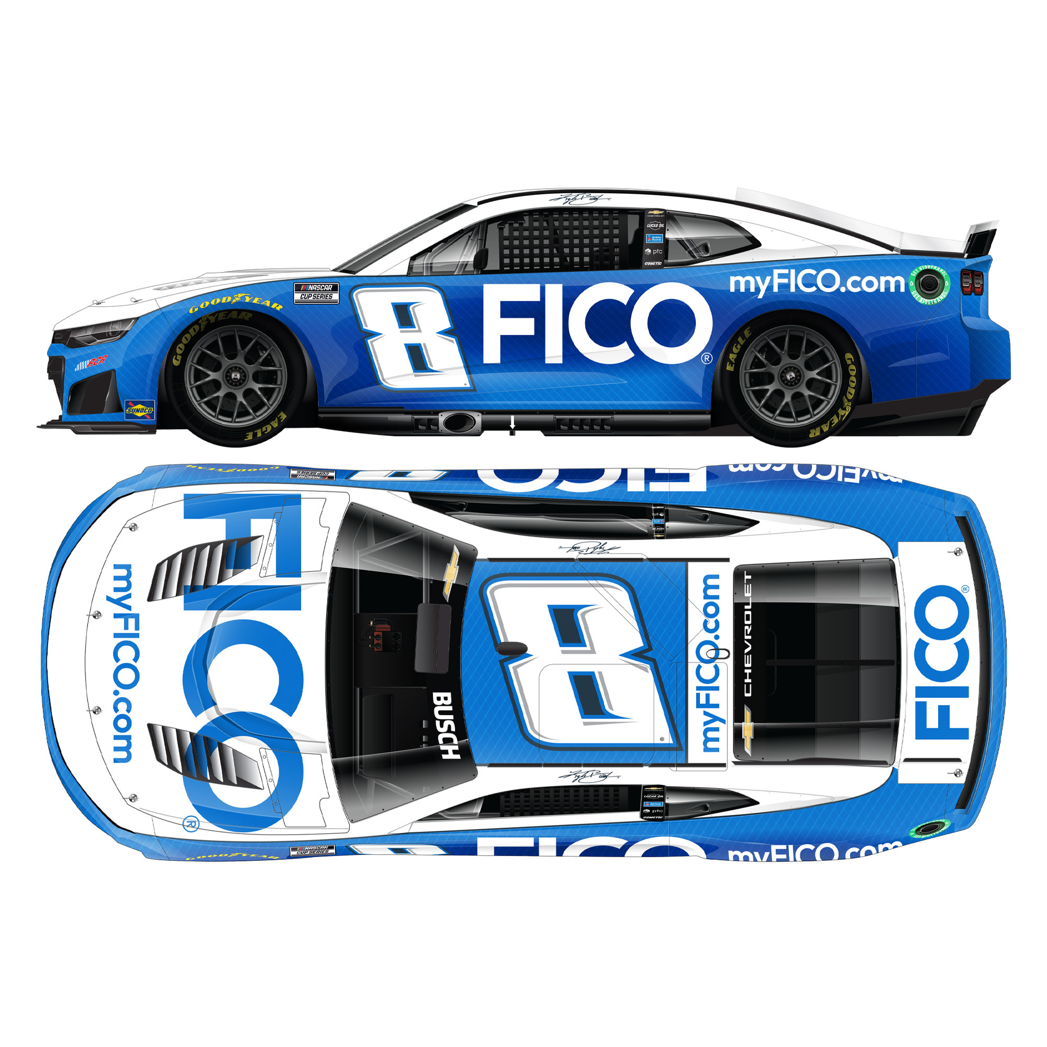 Kyle Busch 2026 FICO 1:24 Diecast