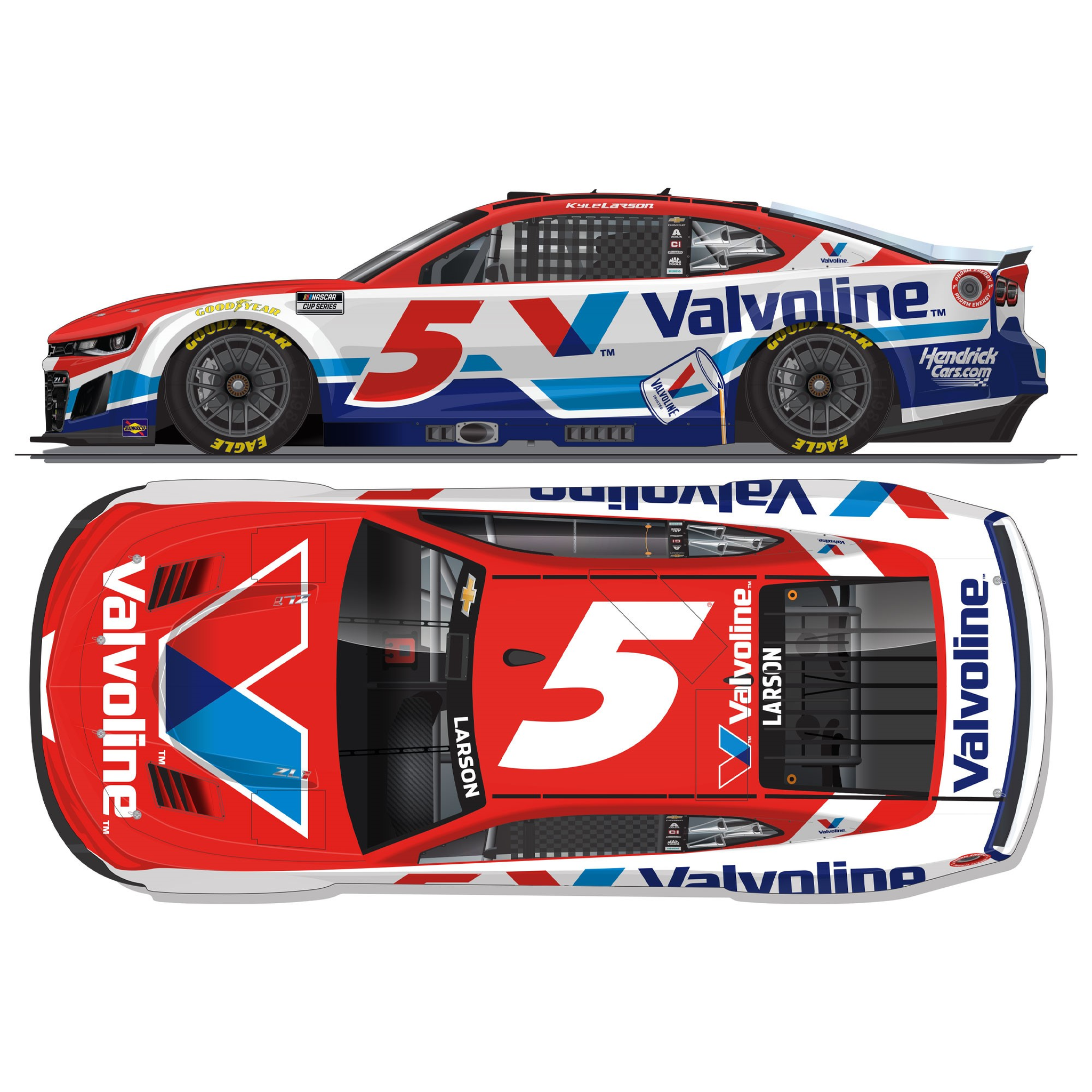 Kyle Larson 2026 Valvoline 1:24 Diecast