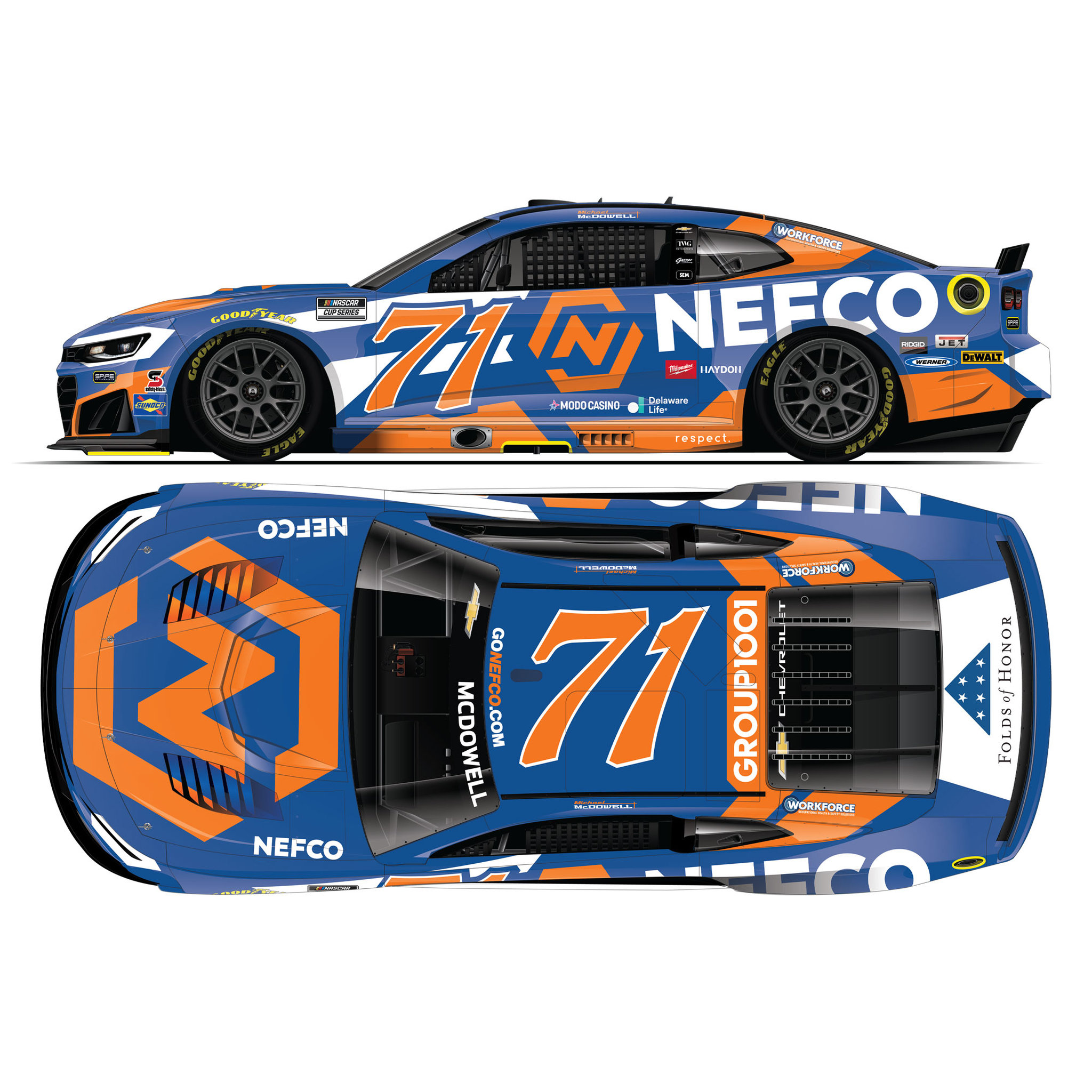 Michael McDowell 2026 Nefco 1:24 Diecast