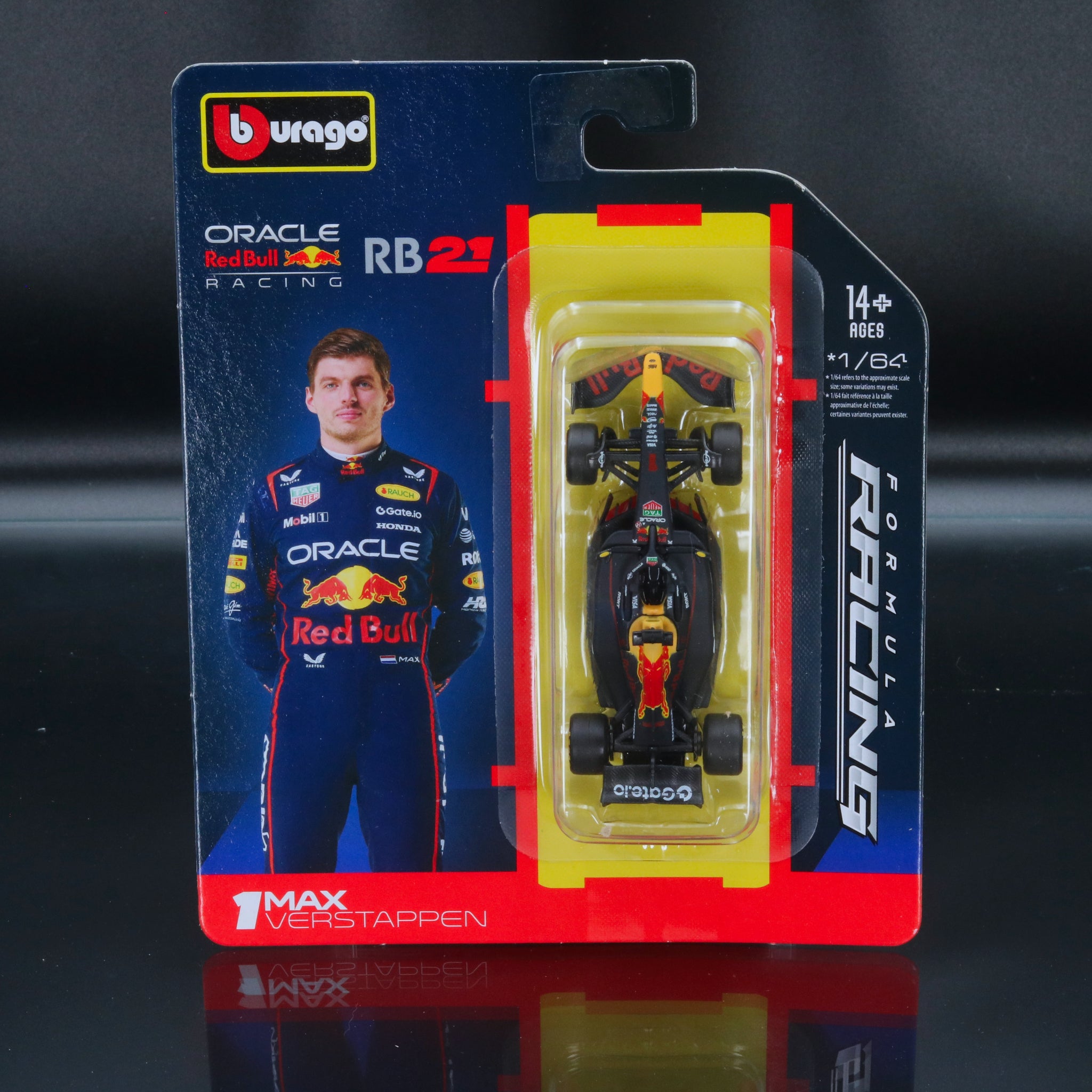 Max Verstappen 2025 Oracle Red Bull Racing RB21 #1 Formula 1 1:64 Bburago Formula Racing Diecast
