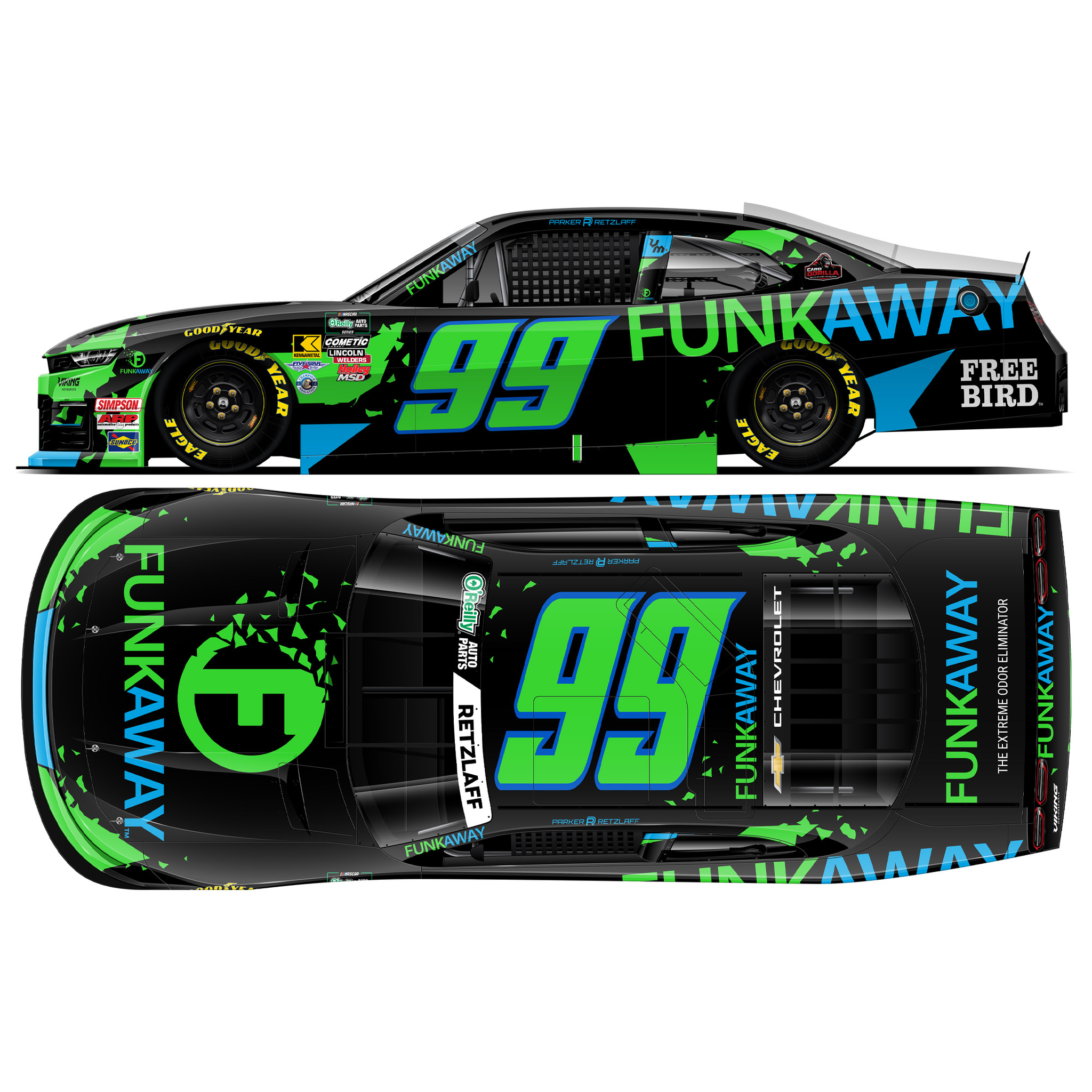 Parker Retzlaff 2026 Funkaway 1:24 Diecast