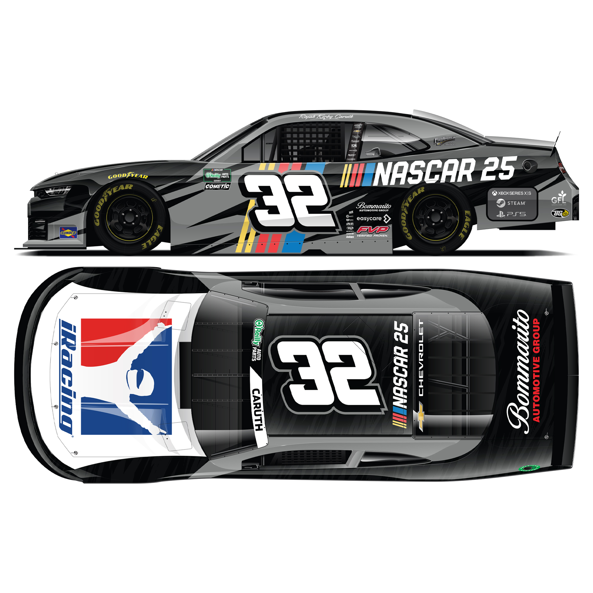 Rajah Caruth 2026 Iracing Nascar 25 1:24 Diecast