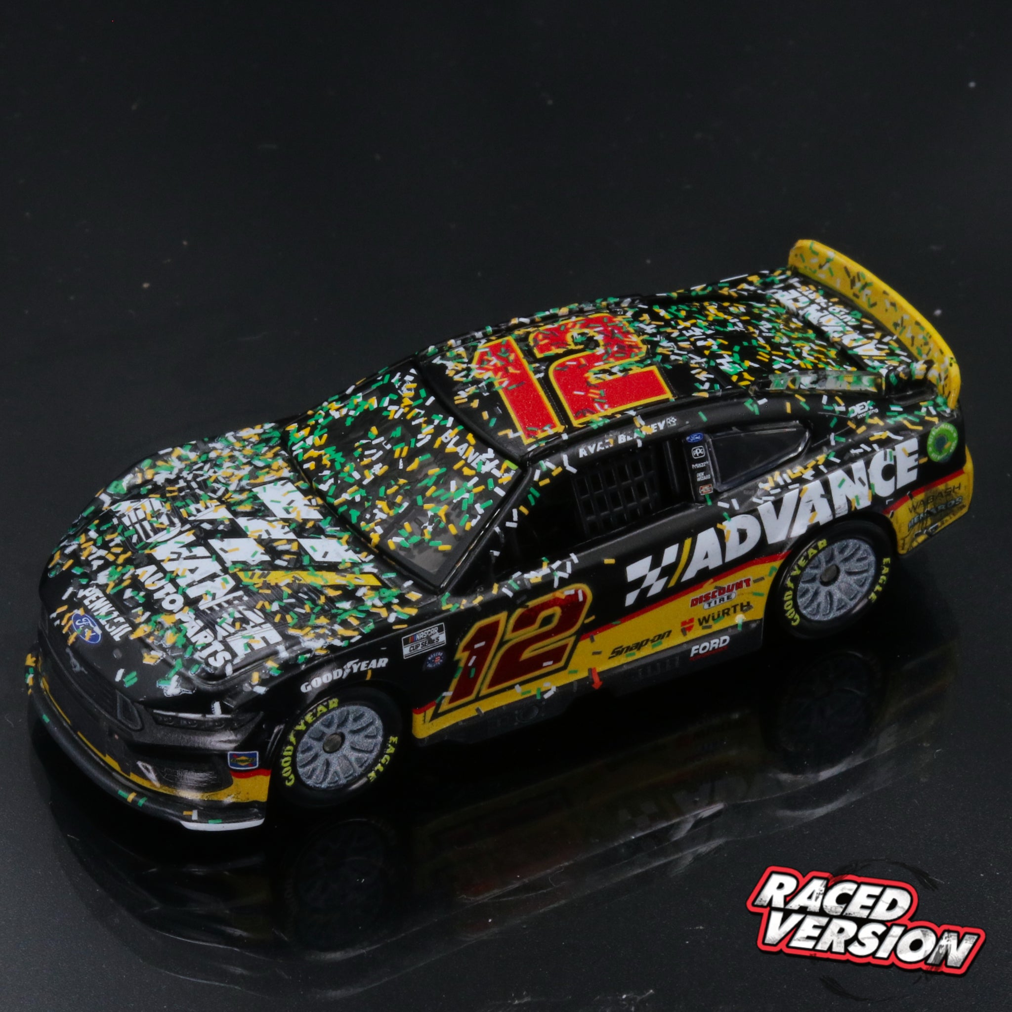 Ryan Blaney 2024 Advance Auto Parts Iowa Speedway Race Win 1:64 Diecast