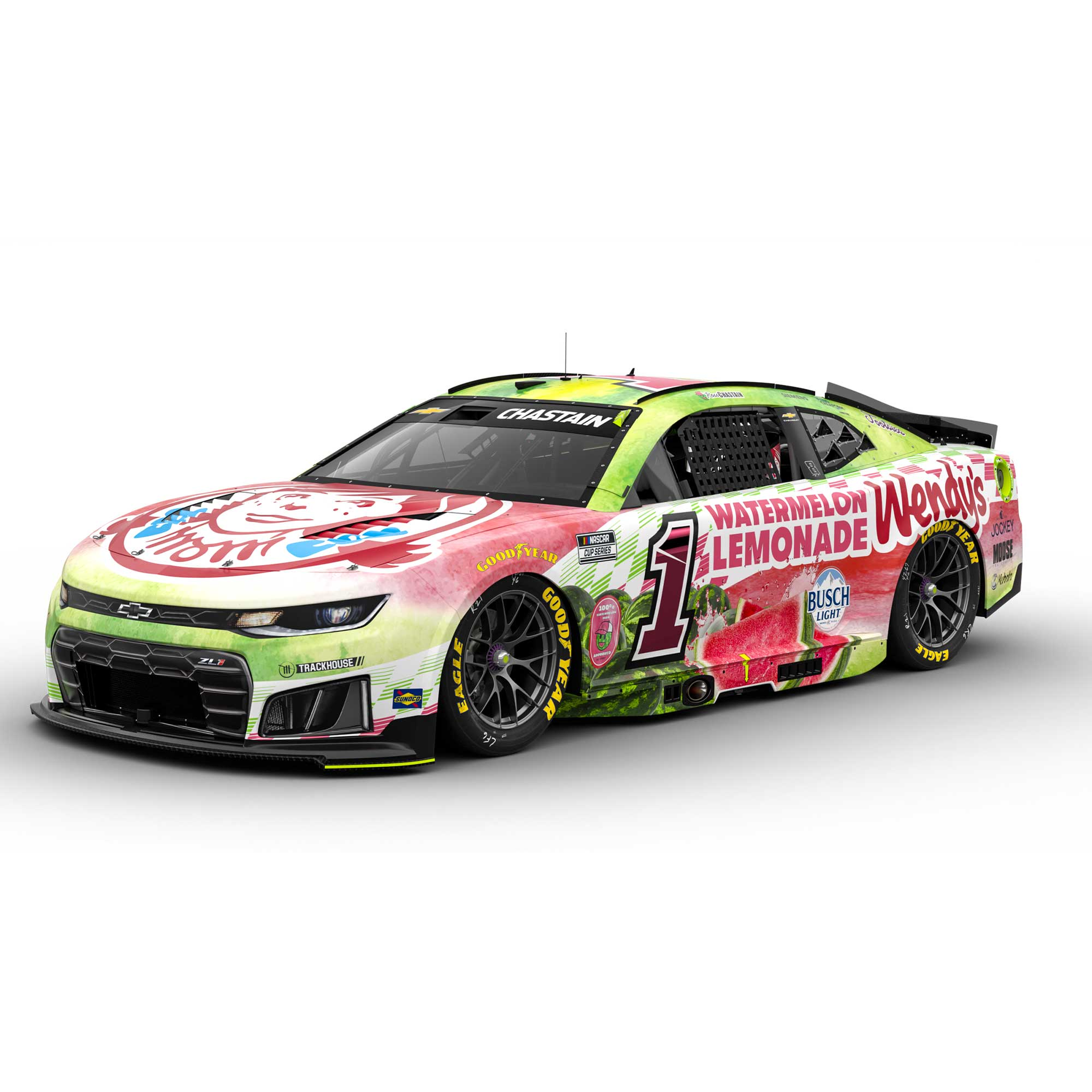 Ross Chastain 2026 Wendy's Watermelon Lemonade 1:24 Diecast