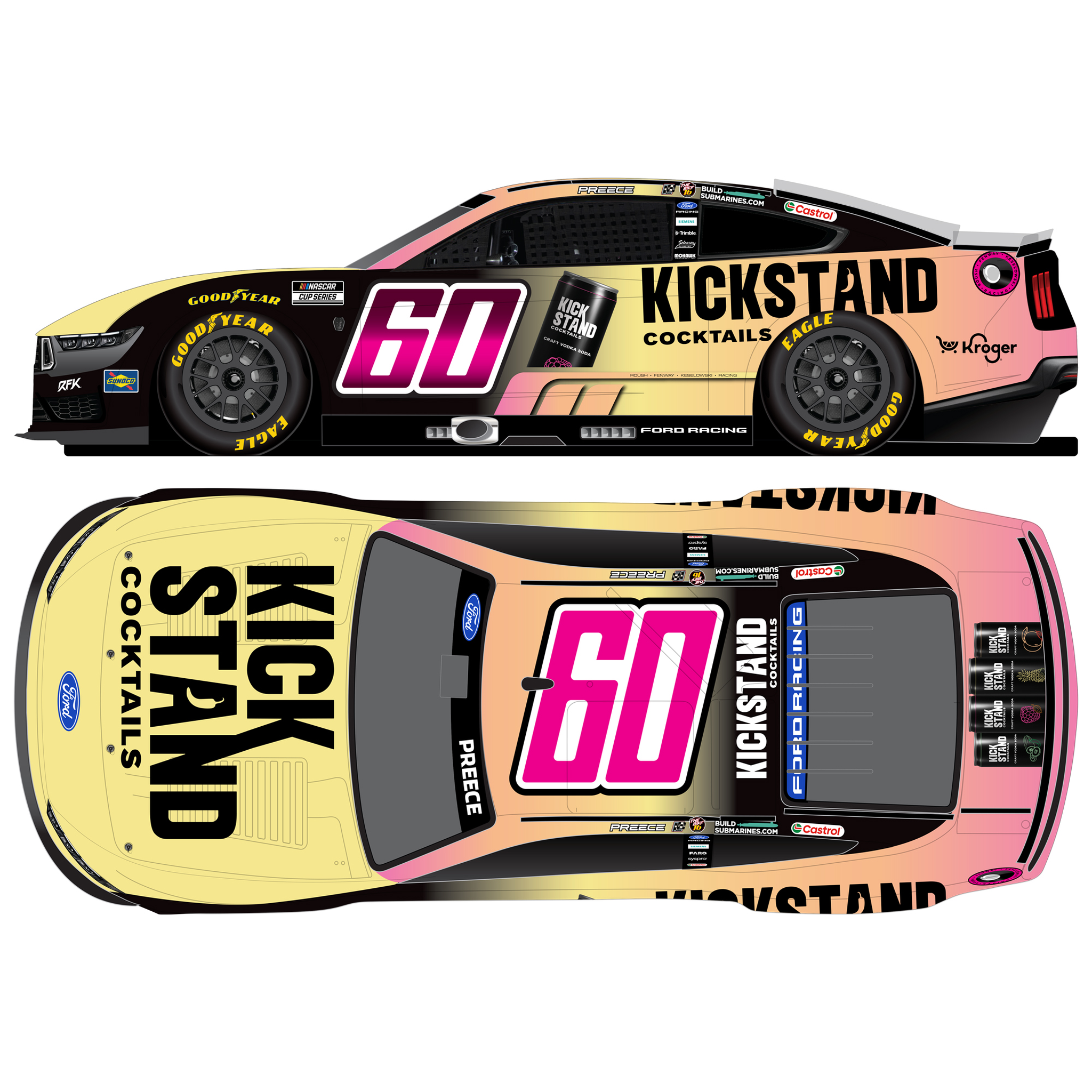 Ryan Preece 2026 Kickstand Cocktails 1:24 Diecast