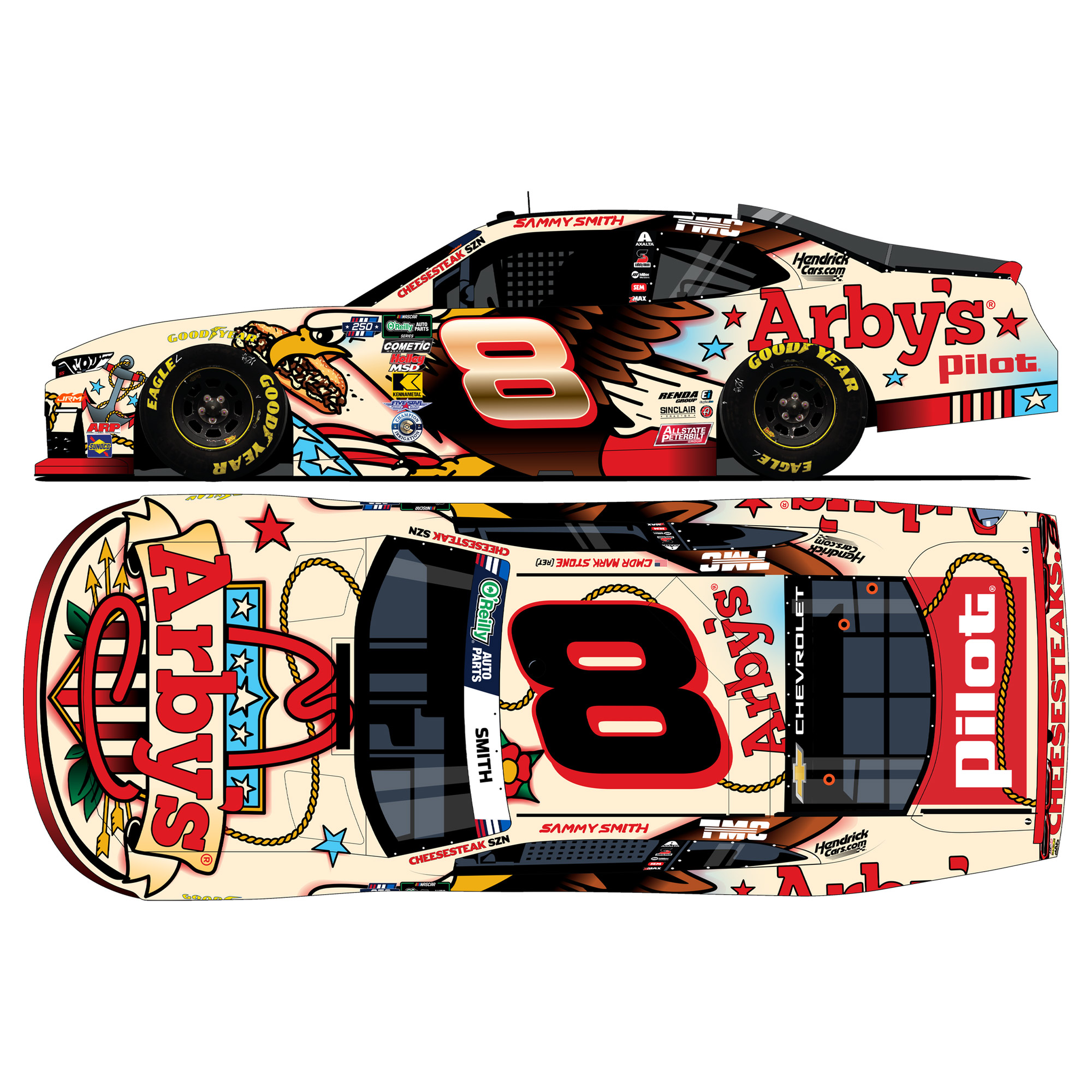 Sammy Smith 2026 Arby's Patriotic 1:64 Diecast