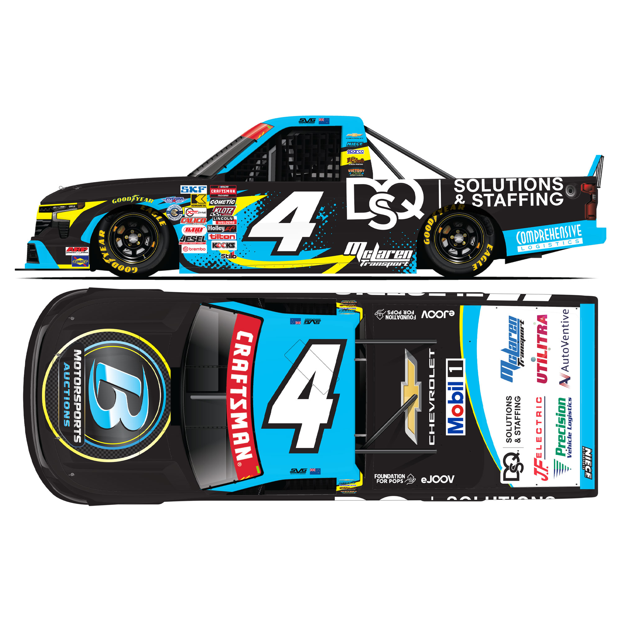 Shane Van Gisbergen 2026 Circle B Motorsports Auctions 1:24 Diecast
