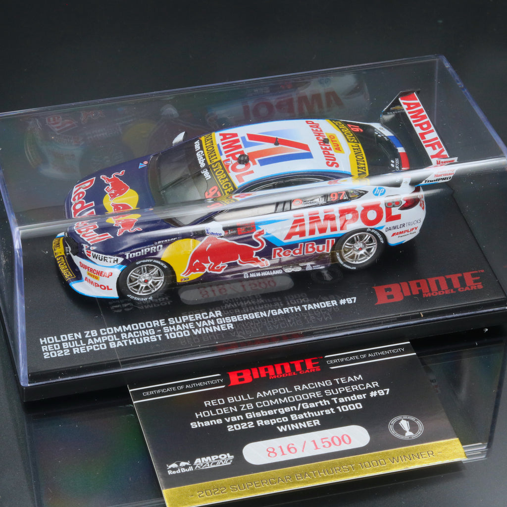 Shane van Gisbergen 2022 Red Bull Ampol Racing Bathurst 1000 Winner 1:43 Diecast