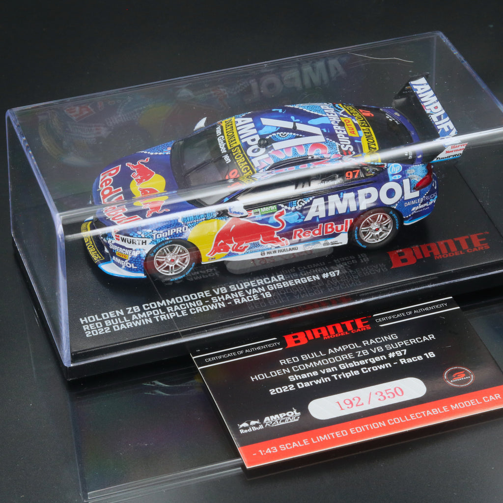 Shane van Gisbergen 2022 Red Bull Ampol Racing Merlin Darwin Triple Crown Race 16 Third Place 1:43 Diecast