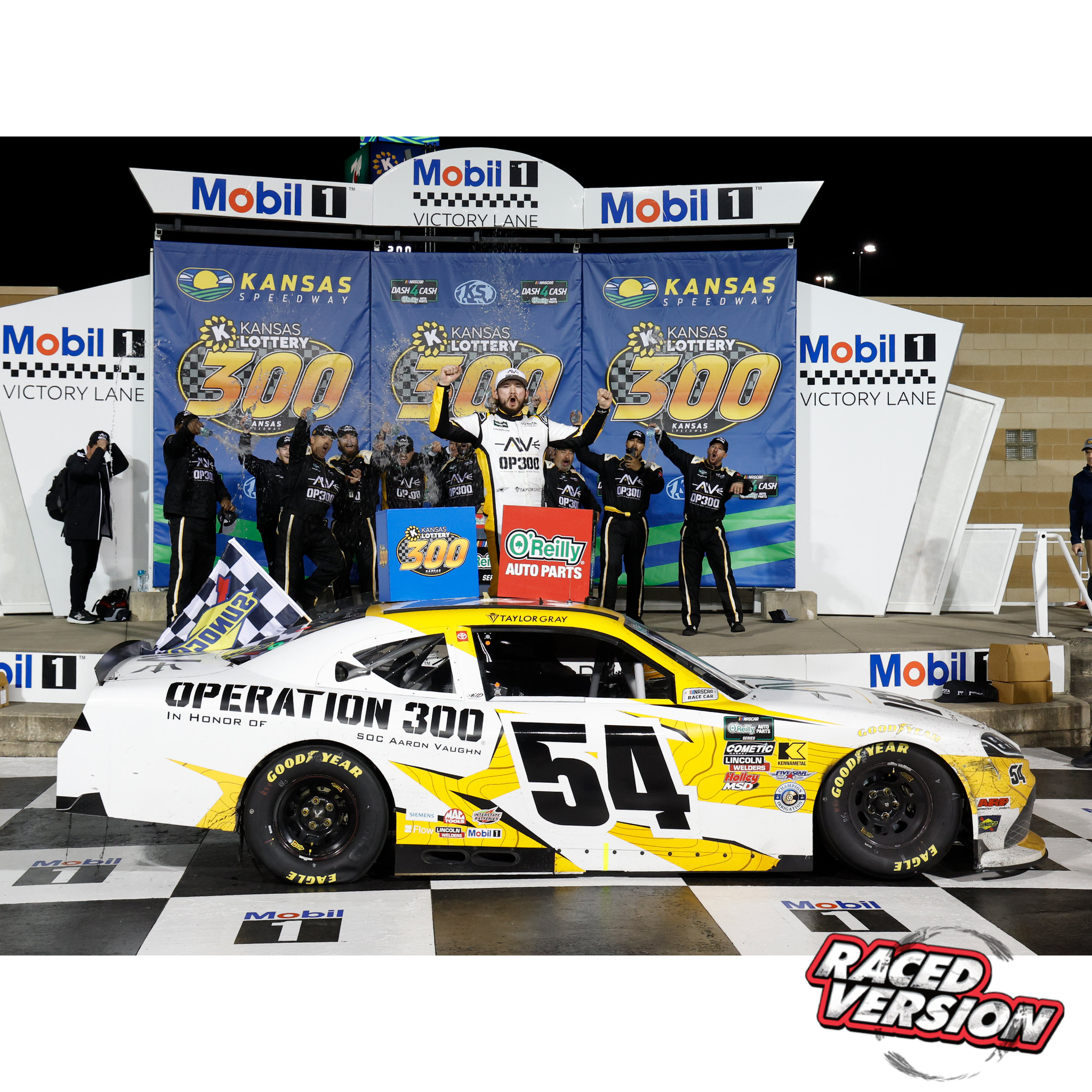 Taylor Gray 2026 Operation 300 Kansas Speedway Race Win 1:24 Diecast