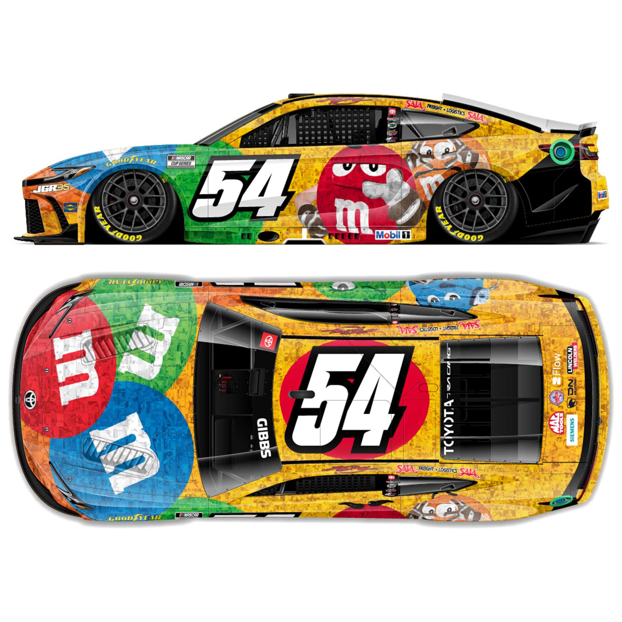 Ty Gibbs 2026 M&M's Kyle Busch Tribute 1:24 Diecast