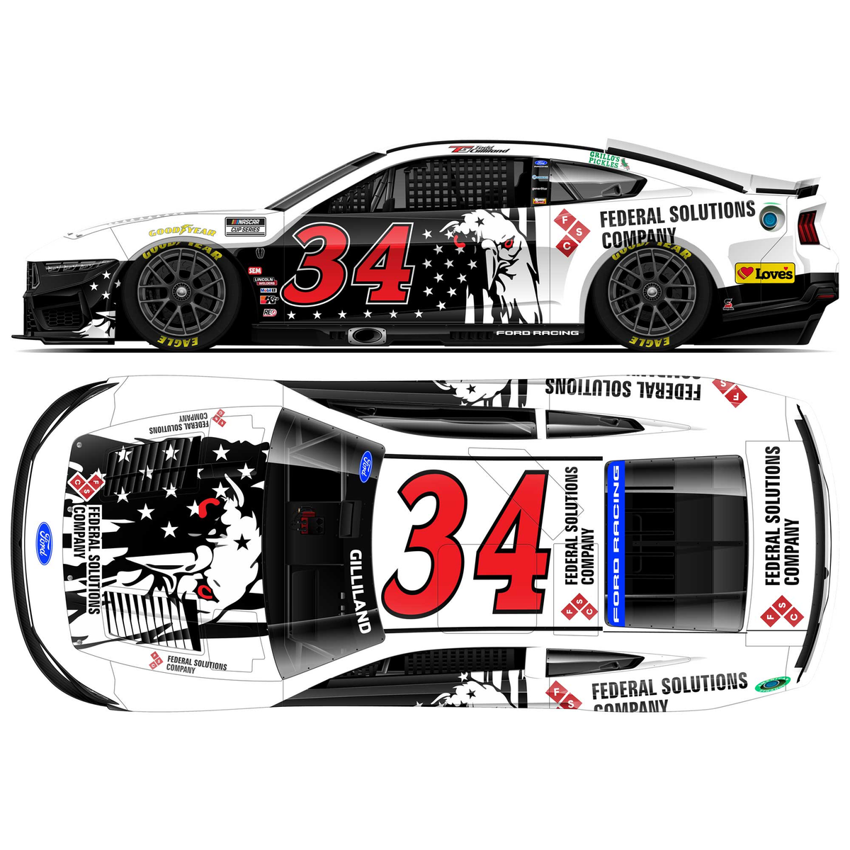 Todd Gilliland 2026 Federal Solutions Company 1:64 Diecast