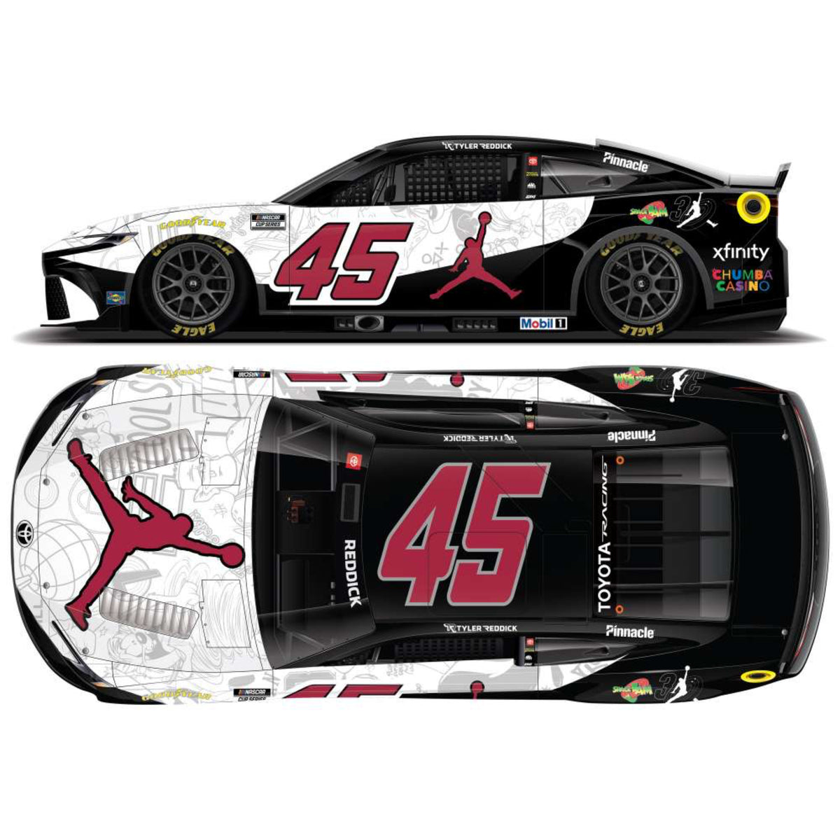 Tyler Reddick 2026 Jordan Brand Space Jam 30th 1:24 Diecast