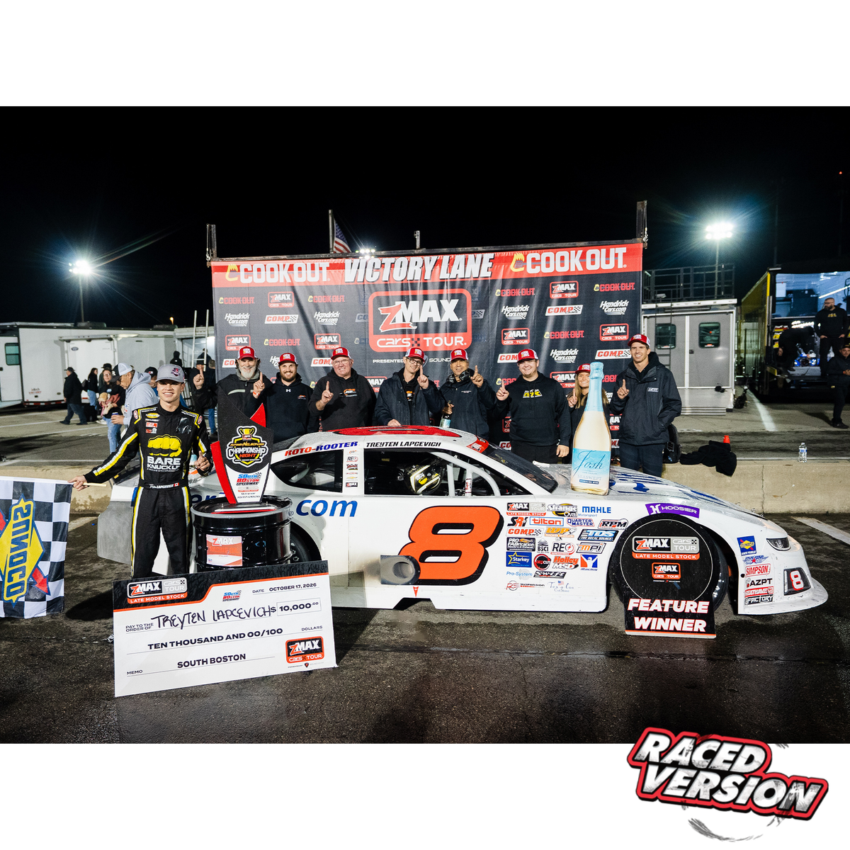Treyten Lapcevich 2026 Filtertime Late Model South Boston Race Win 1:24 Diecast
