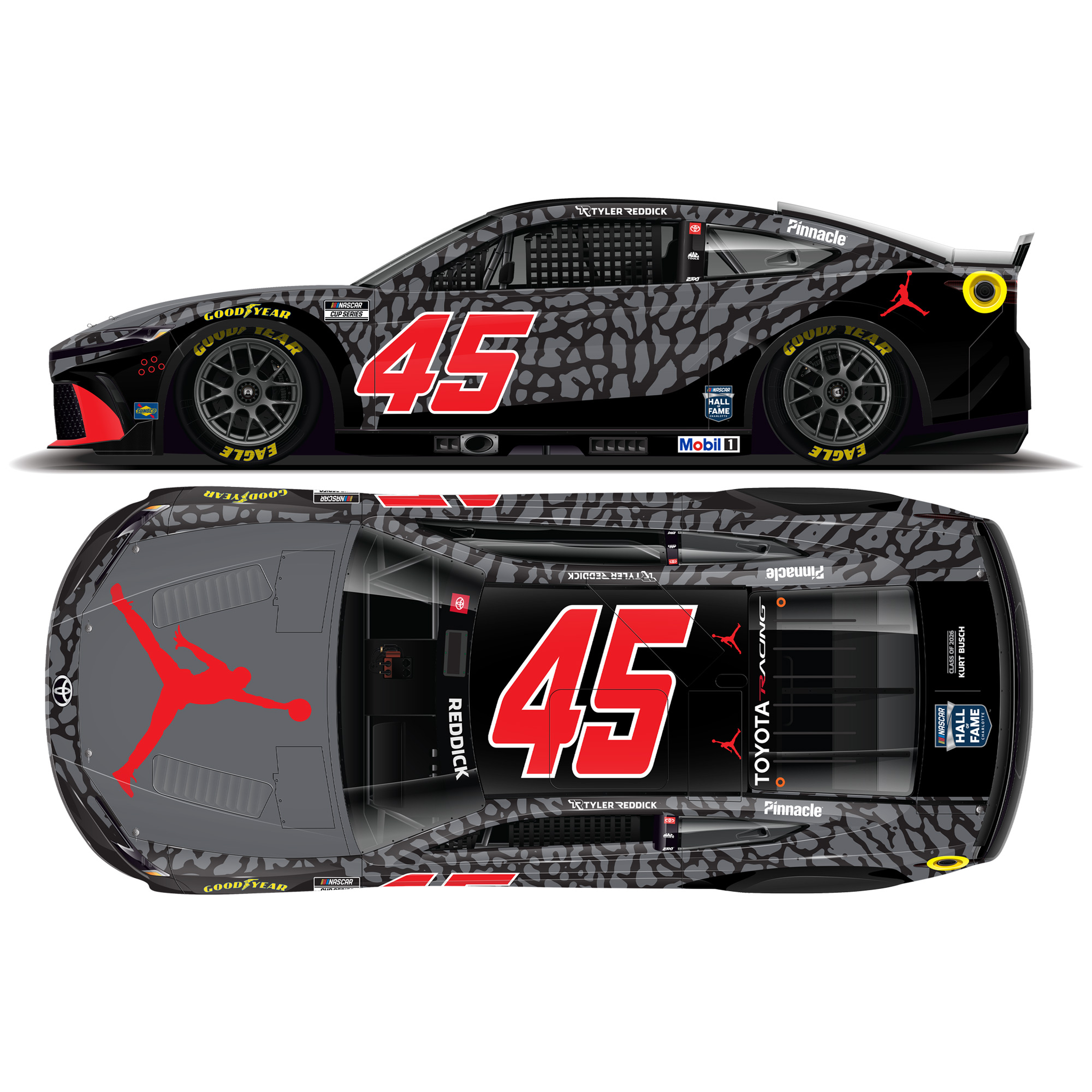 Tyler Reddick 2026 Jordan Brand Kurt Busch Tribute 1:24 Diecast