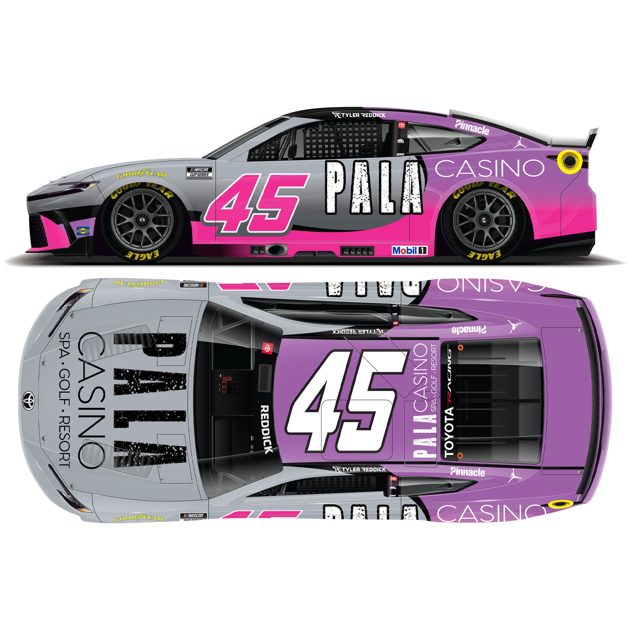 Tyler Reddick 2026 Pala Casino 1:24 Diecast