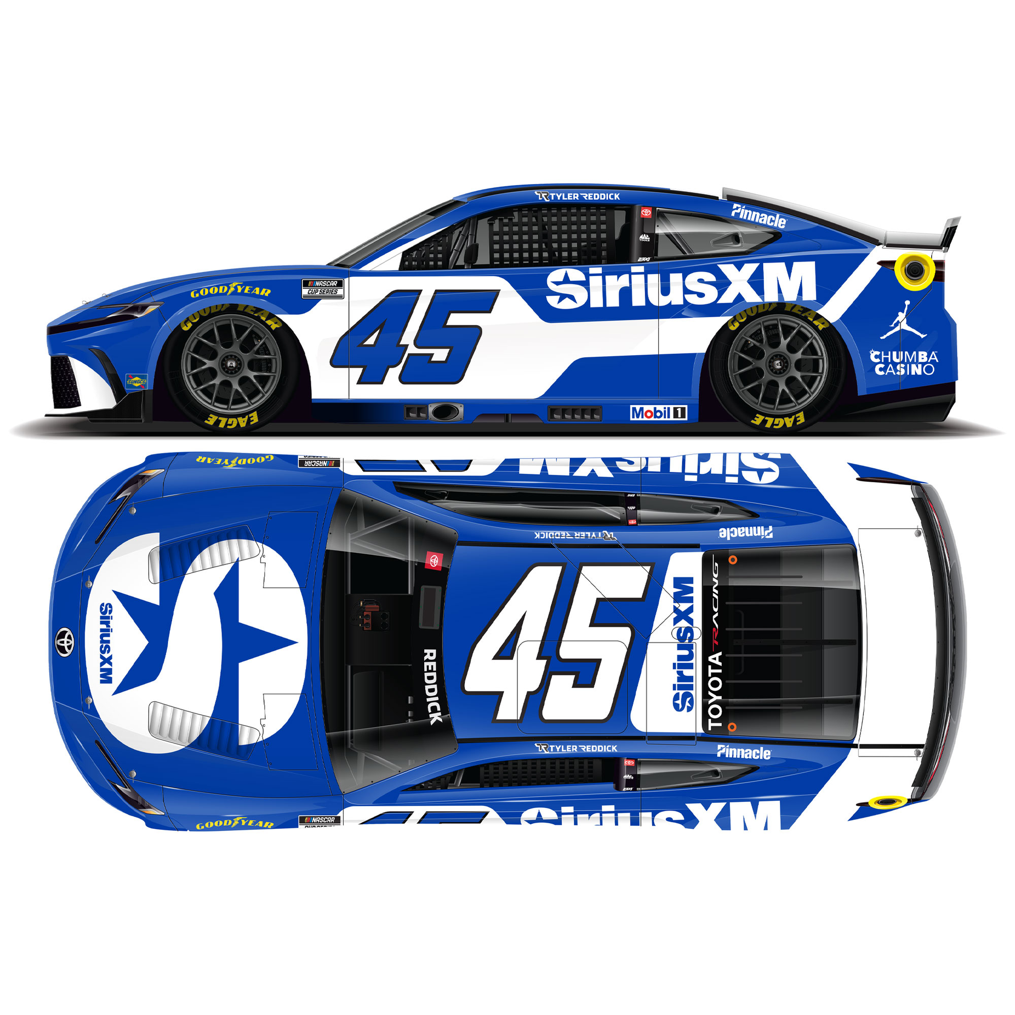 Tyler Reddick 2026 SiriusXM 1:24 Diecast