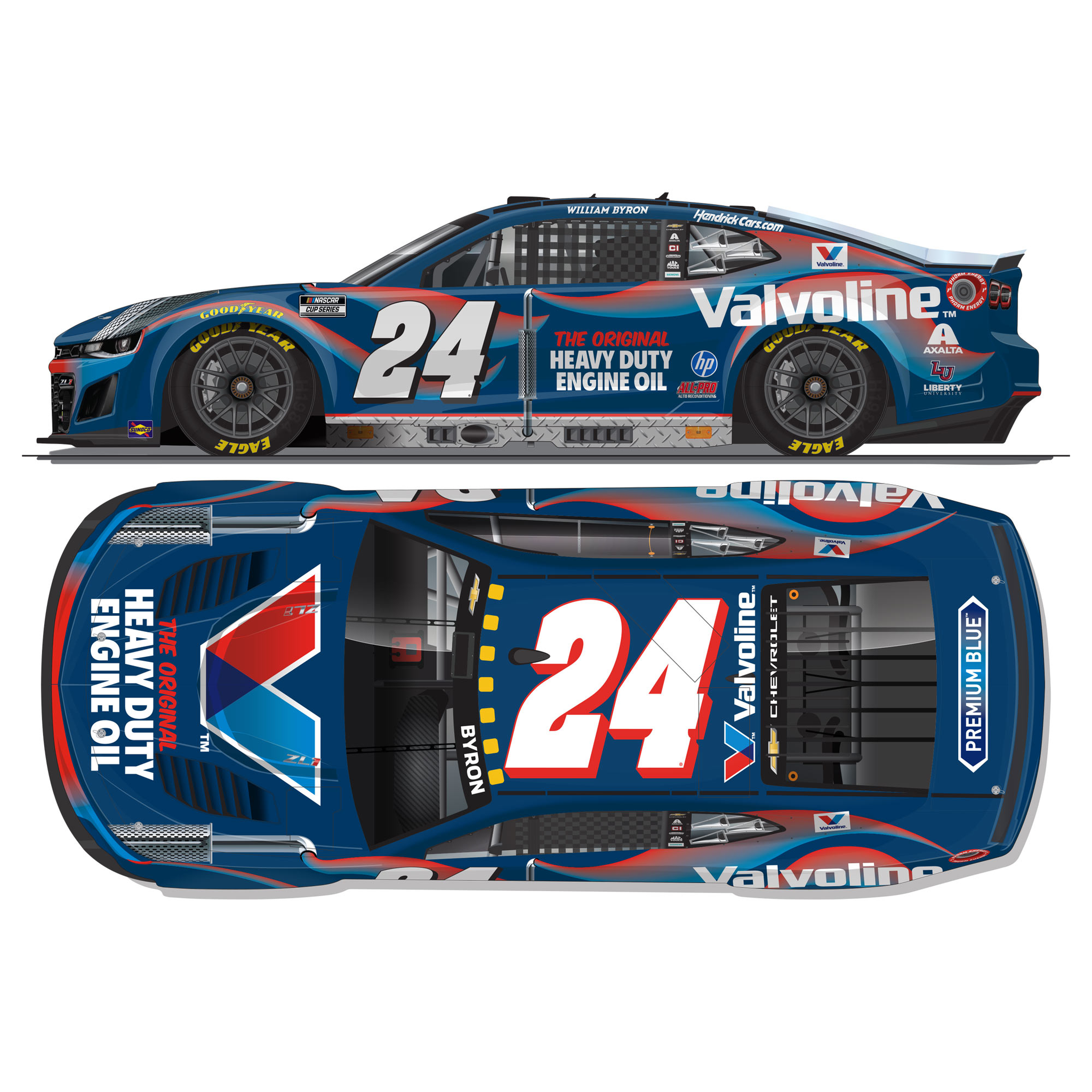 William Byron 2026 Valvoline Heavy Duty 1:24 Diecast
