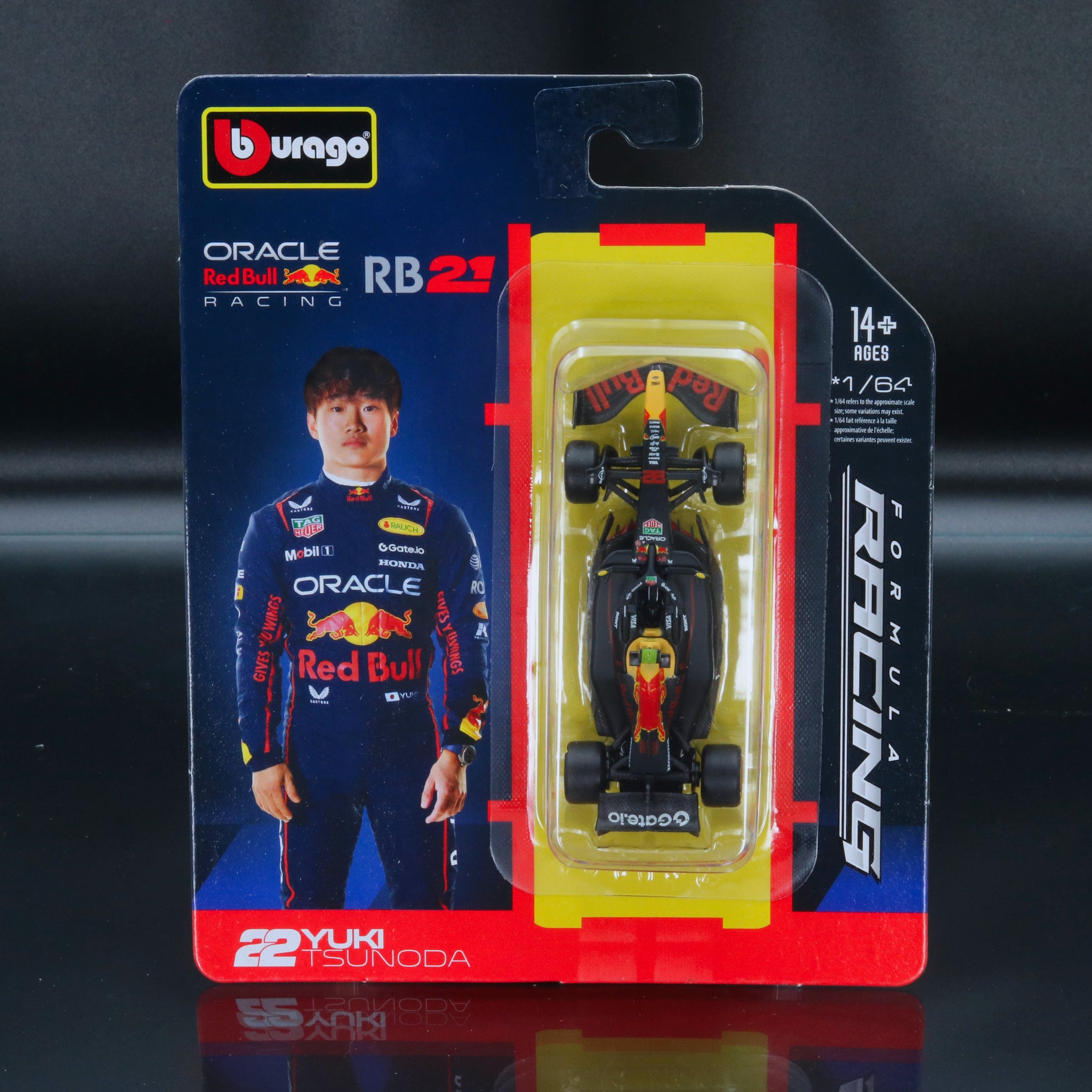 Yuki Tsunoda 2025 Oracle Red Bull Racing RB21 #22 Formula 1 1:64 Bburago Formula Racing Diecast
