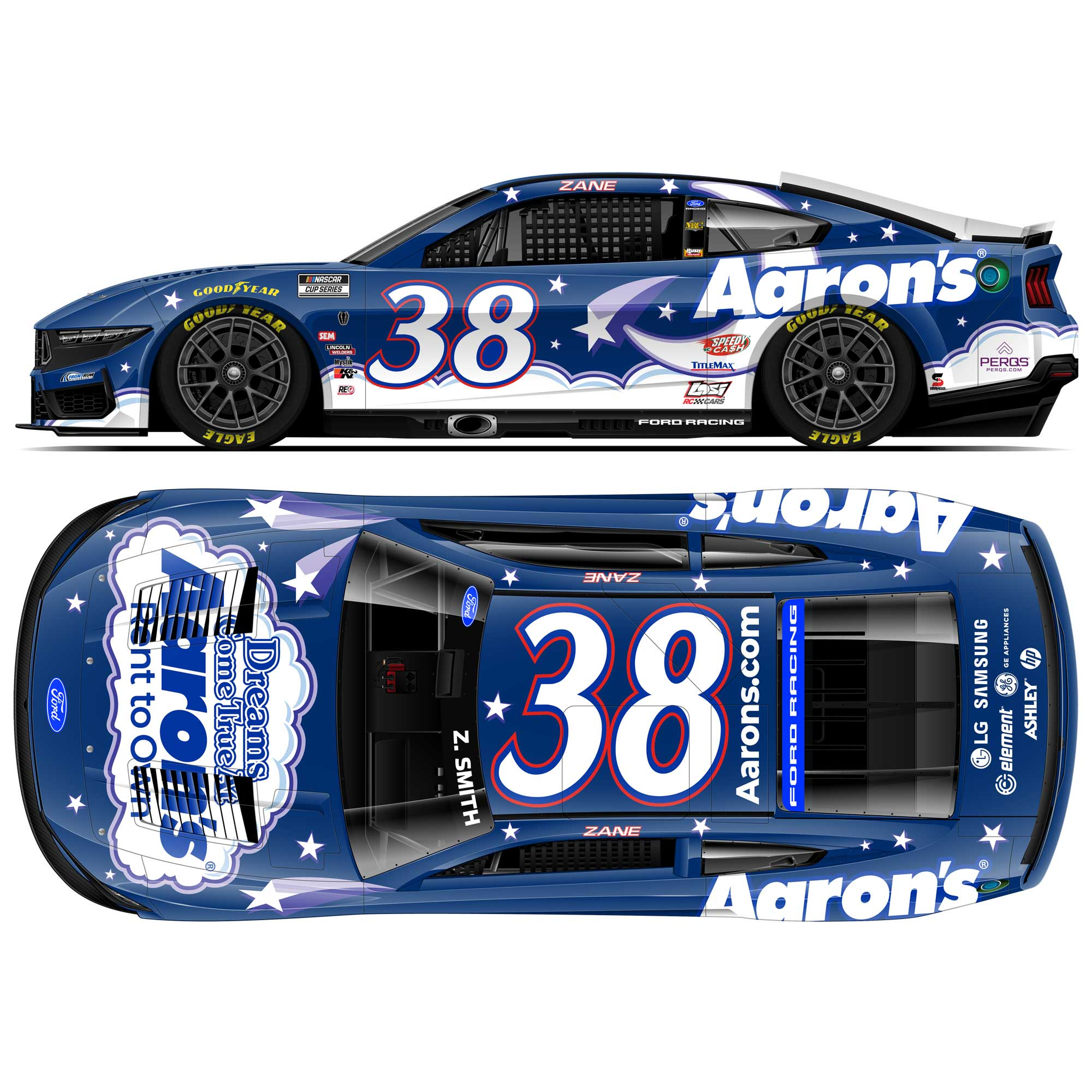 Zane Smith 2026 Aaron's Dream Machine 1:24 Diecast