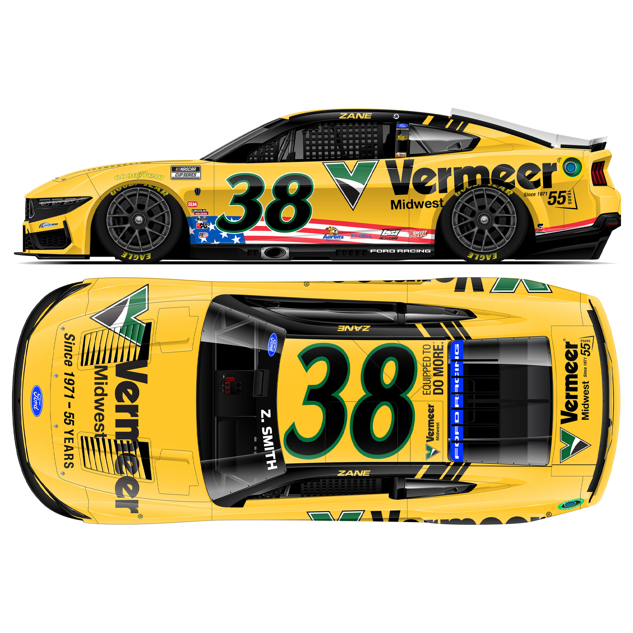 Zane Smith 2026 Vermeer Midwest 1:24 Diecast