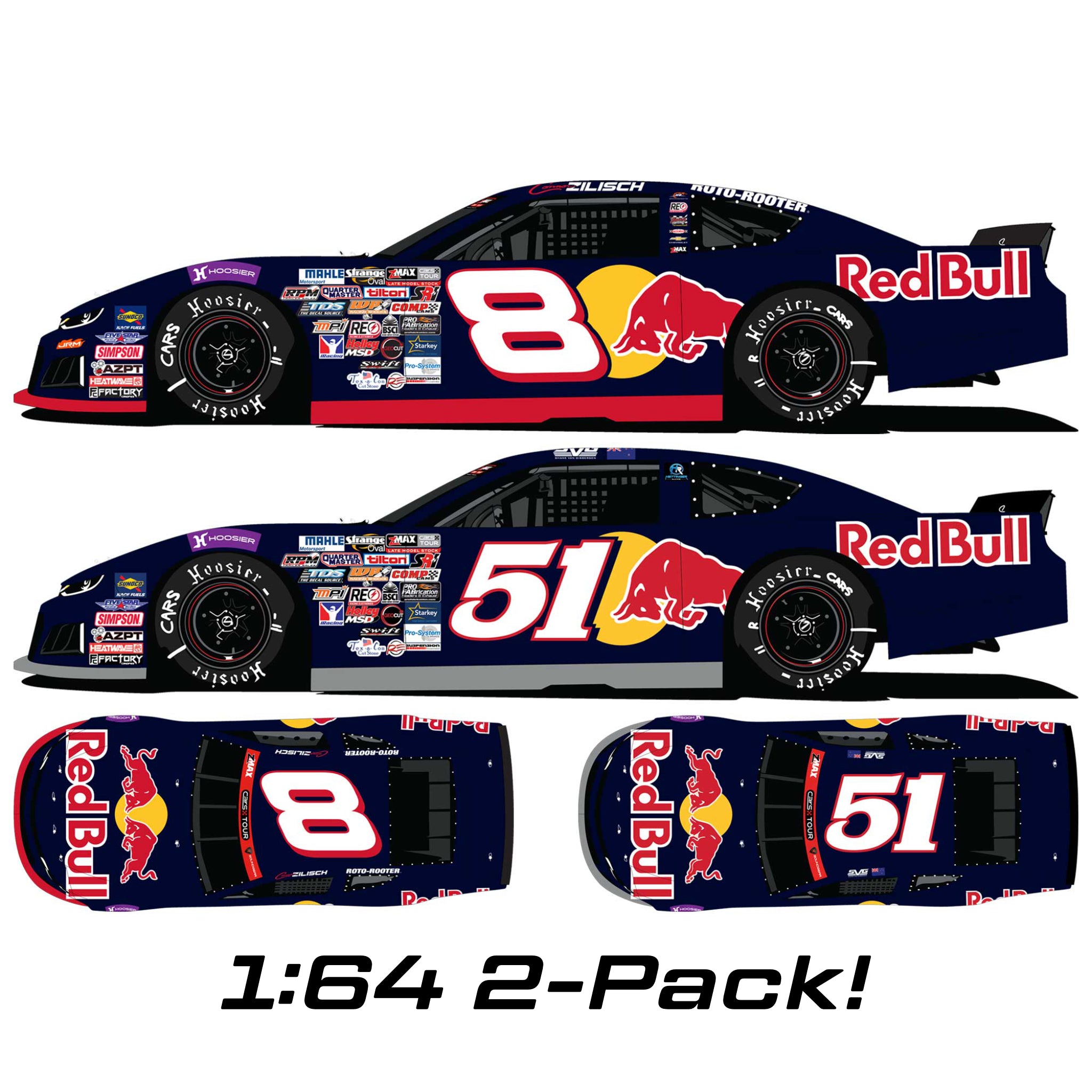Connor Zilisch and Shane van Gisbergen 2026 Red Bull Late Model 2